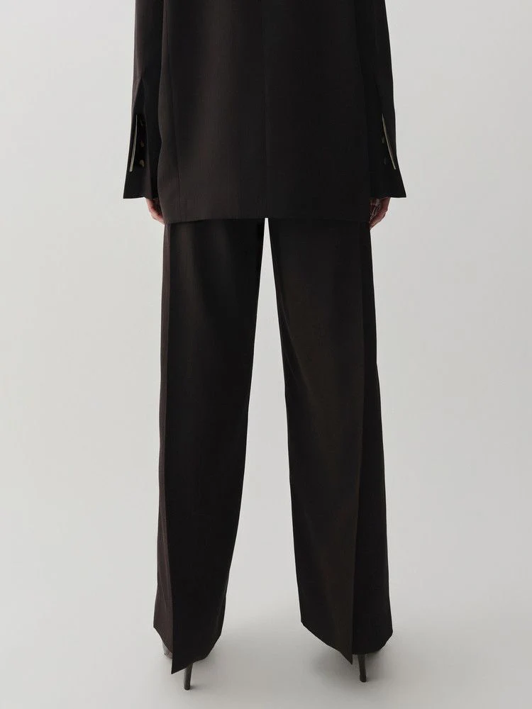 Split-Hem Wide Trousers - Image 2