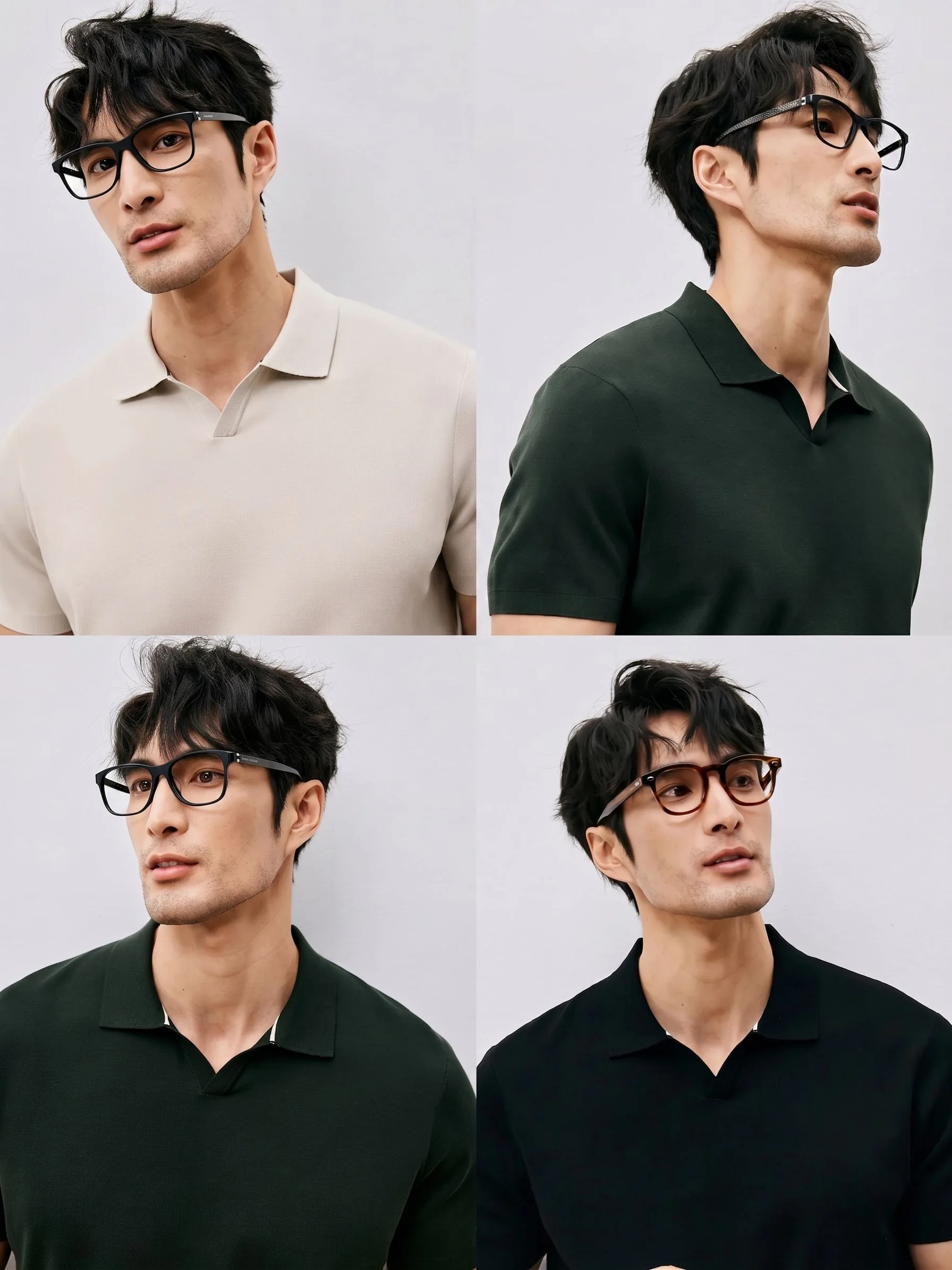 Split-Neck Knit Polo