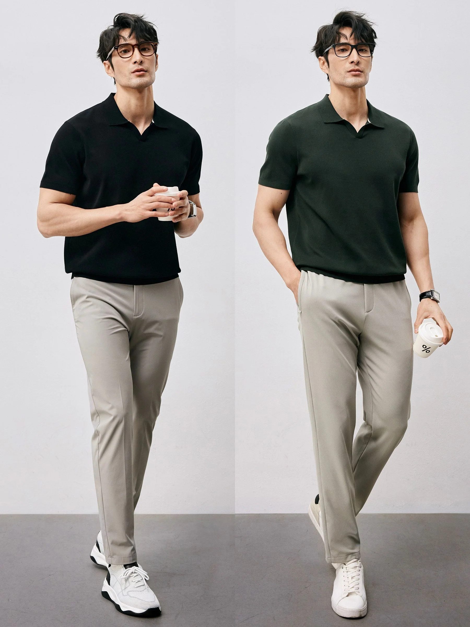 Split-Neck Knit Polo - Image 4