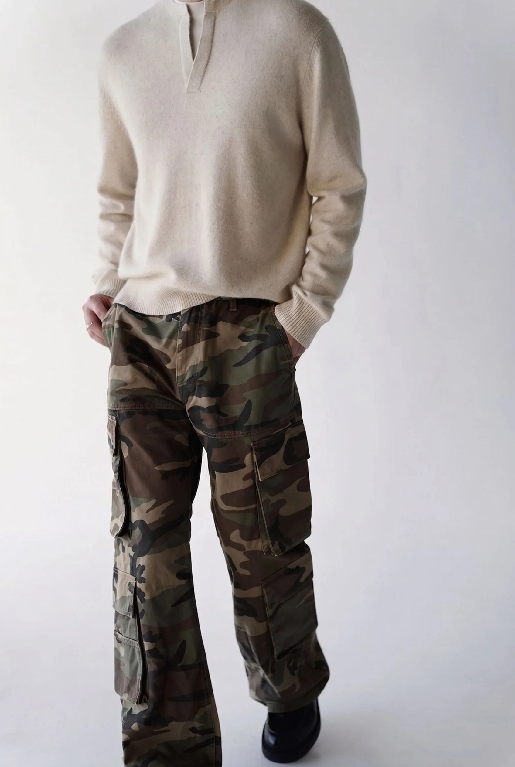 Split-Neck Sweater