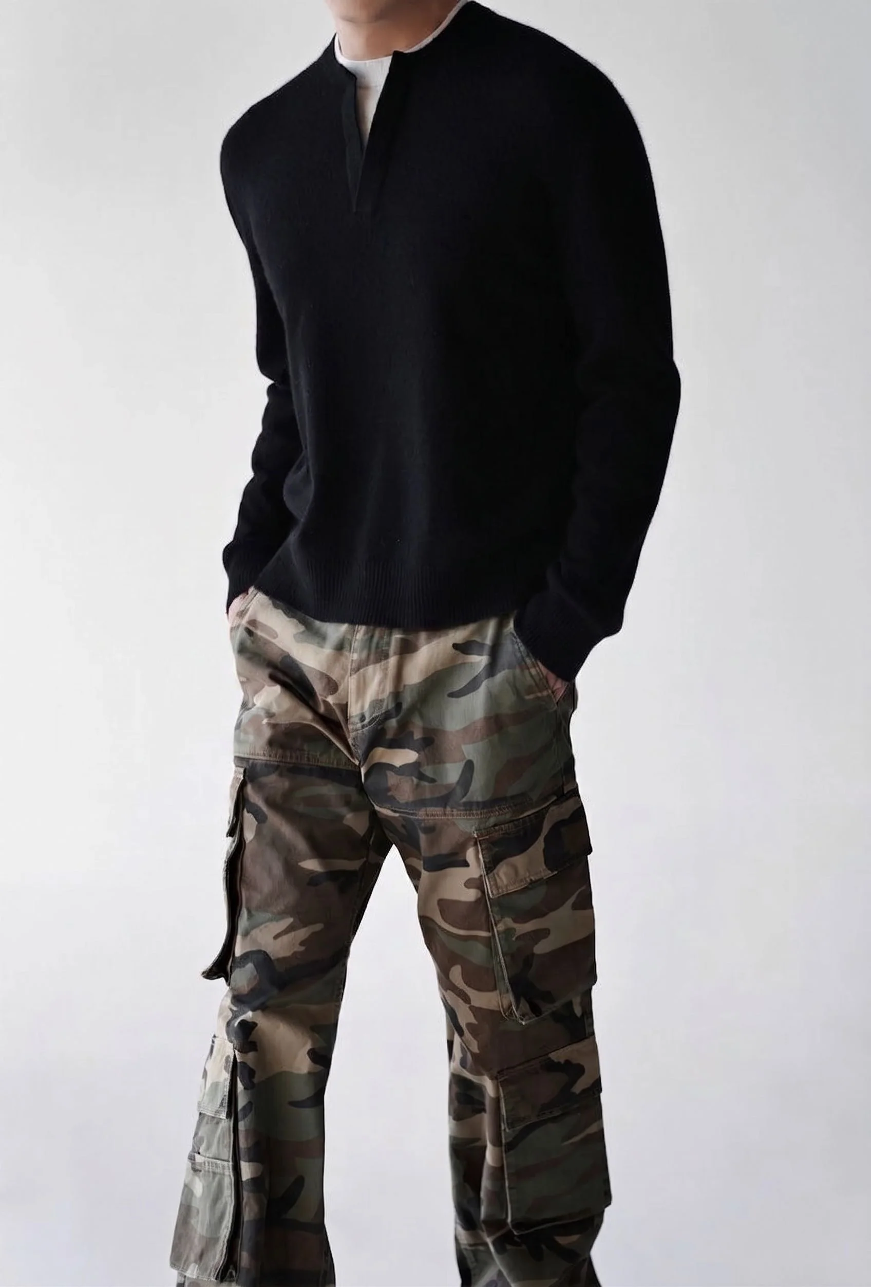 Split-Neck Sweater - Image 2
