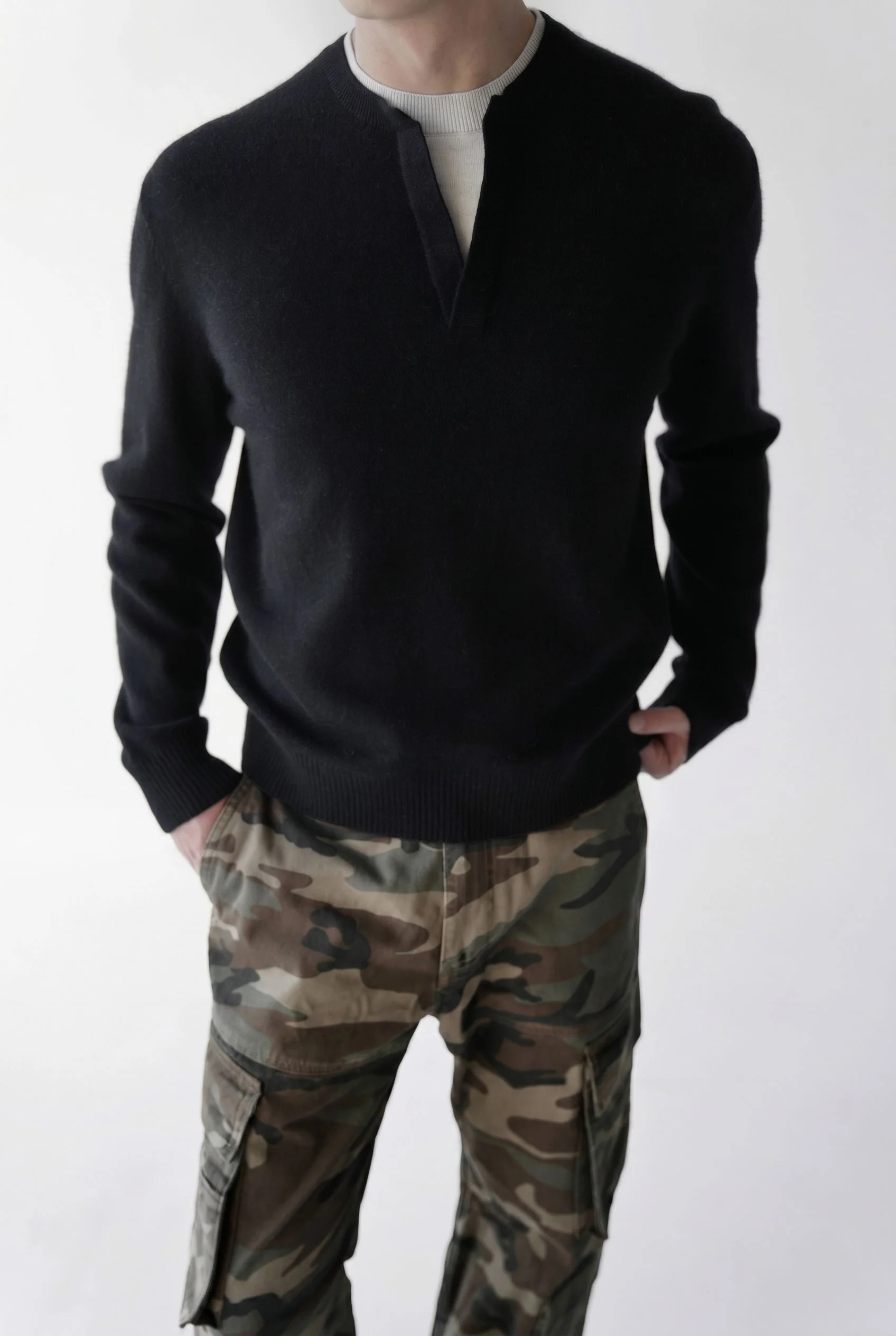 Split-Neck Sweater - Image 6