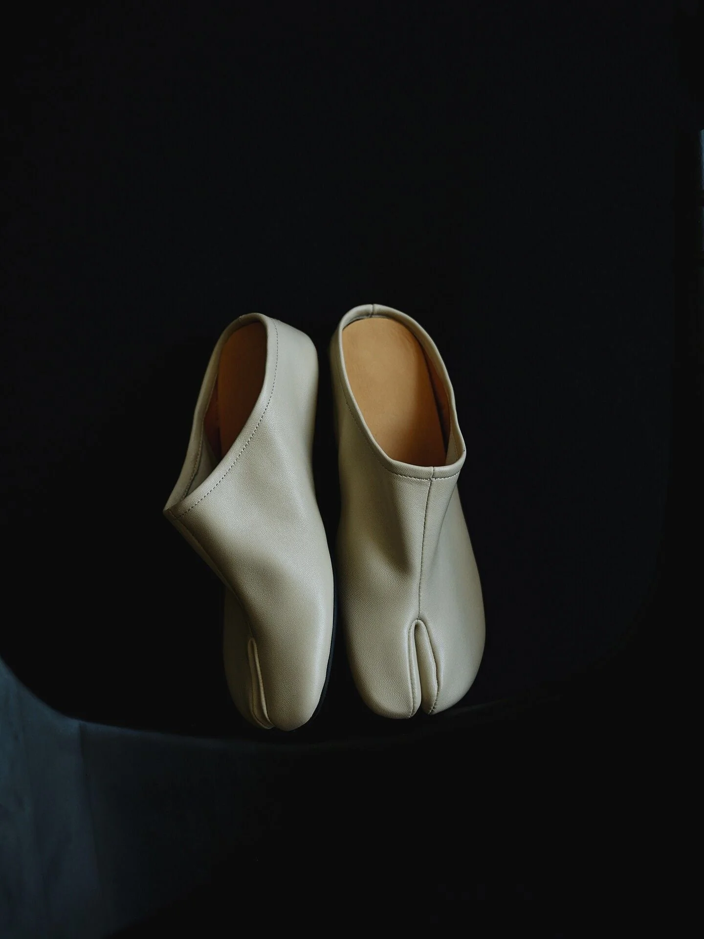 Split-Toe Leather Mules