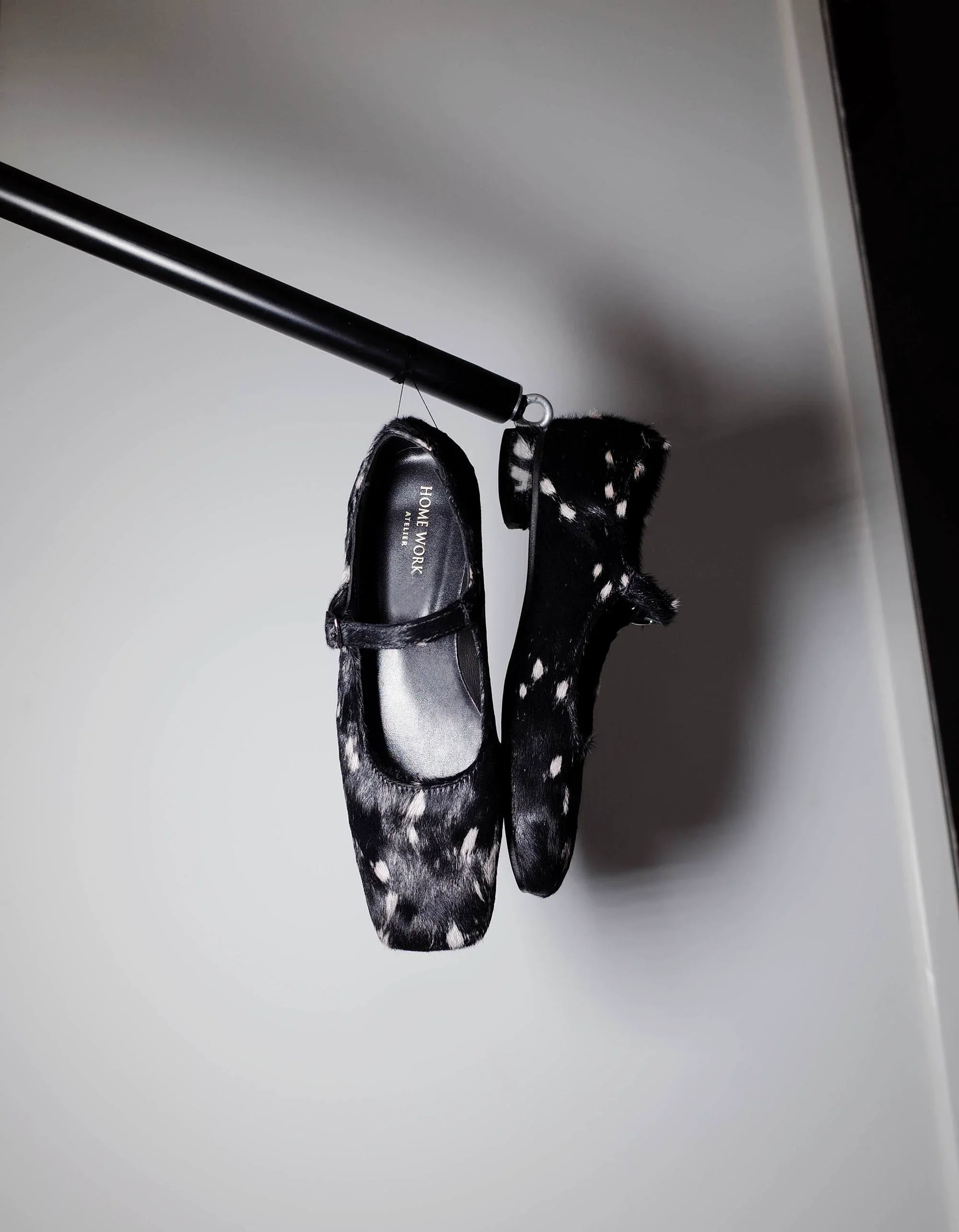 Spotted Horsehair Mary Jane Shoes - Image 5