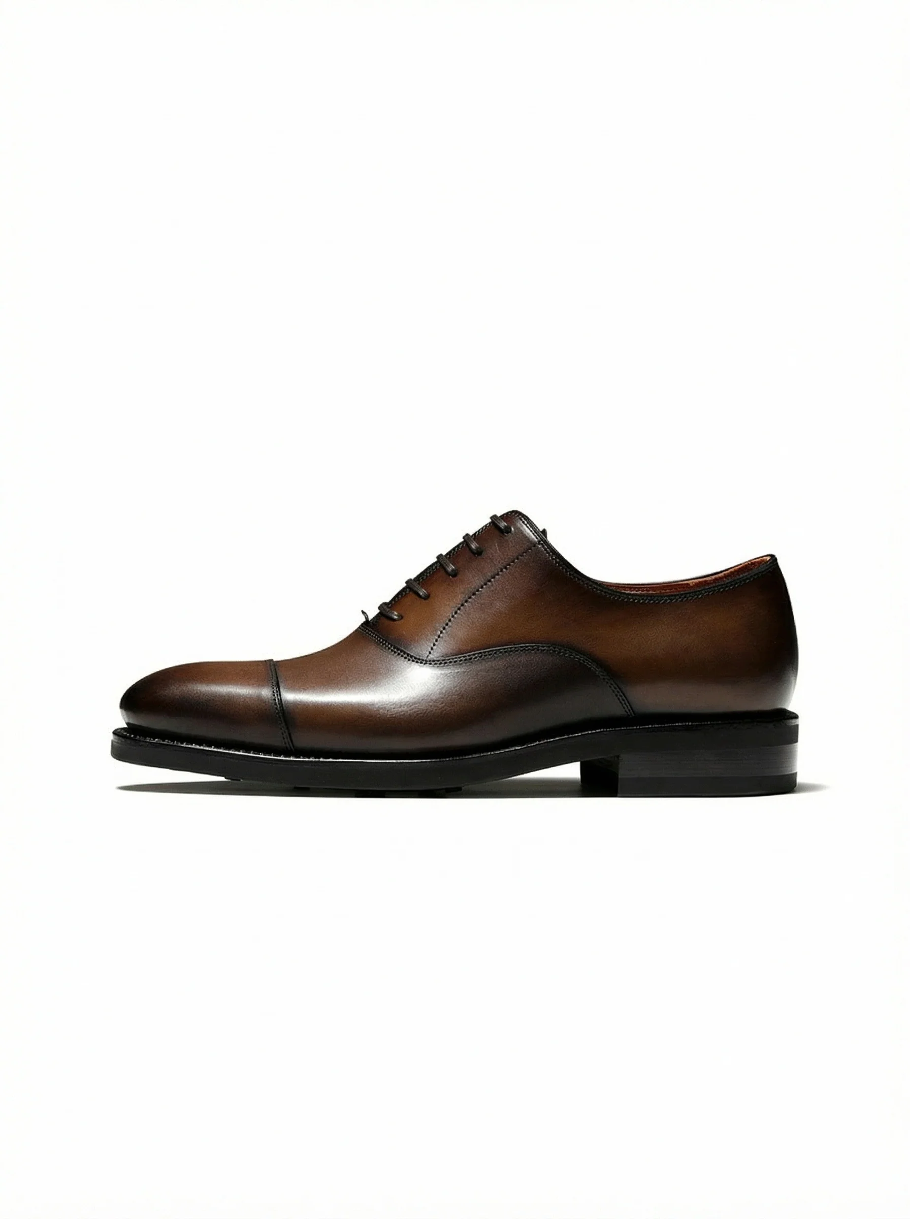 Square Cap-Toe Oxford Shoes - Image 3