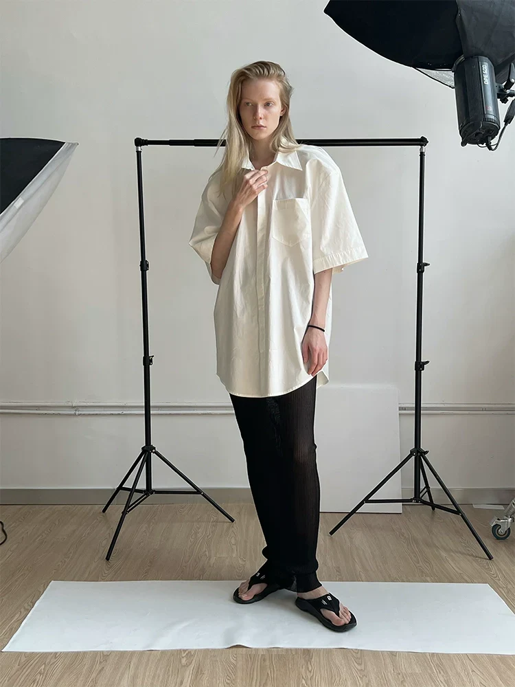 Square Collar Oversized Shirt