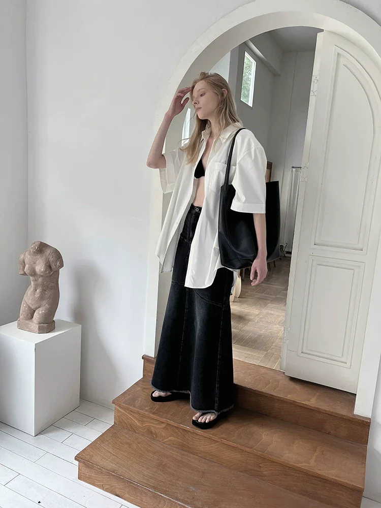 Square Collar Oversized Shirt - Image 2