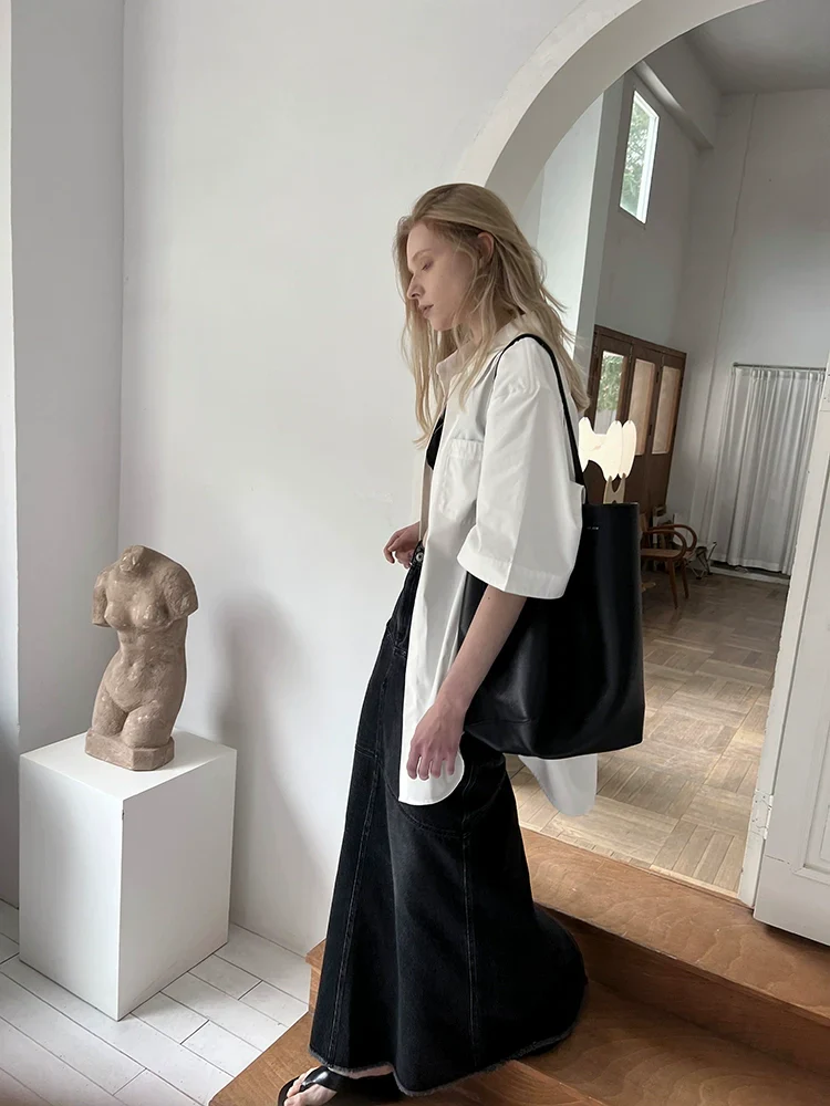 Square Collar Oversized Shirt - Image 4