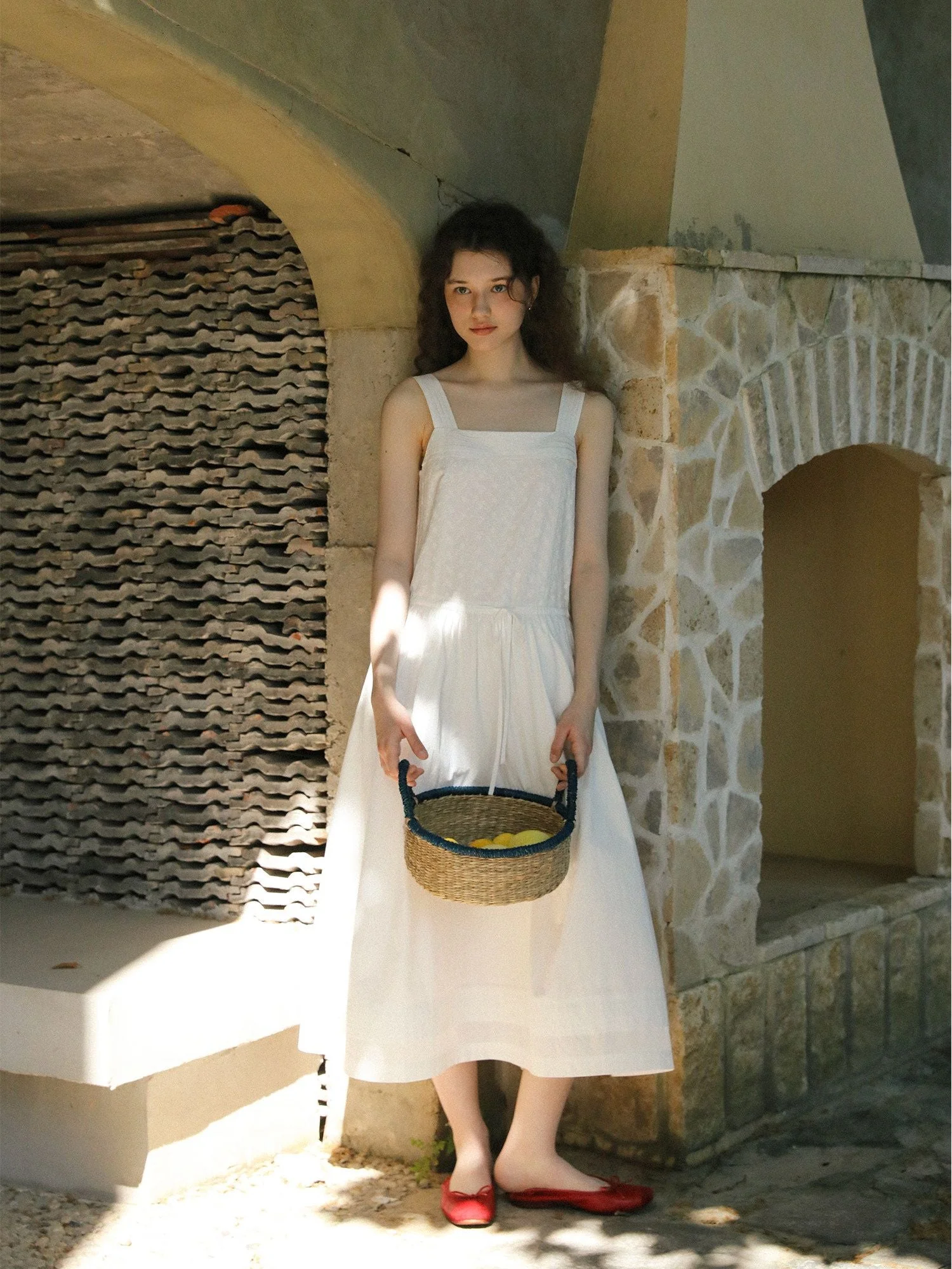 Square-Neck Drawstring Dress - Image 4