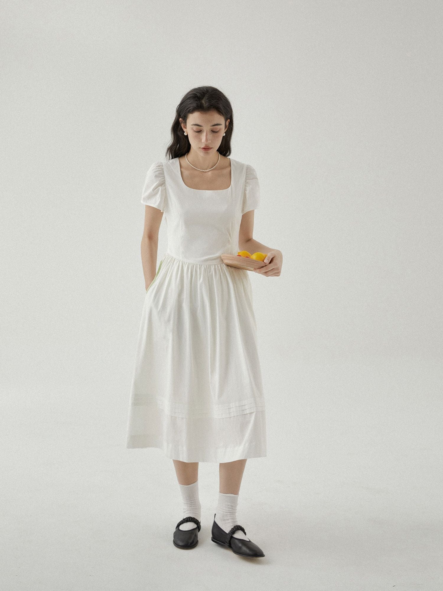 Square Neck Midi Dress - Image 2