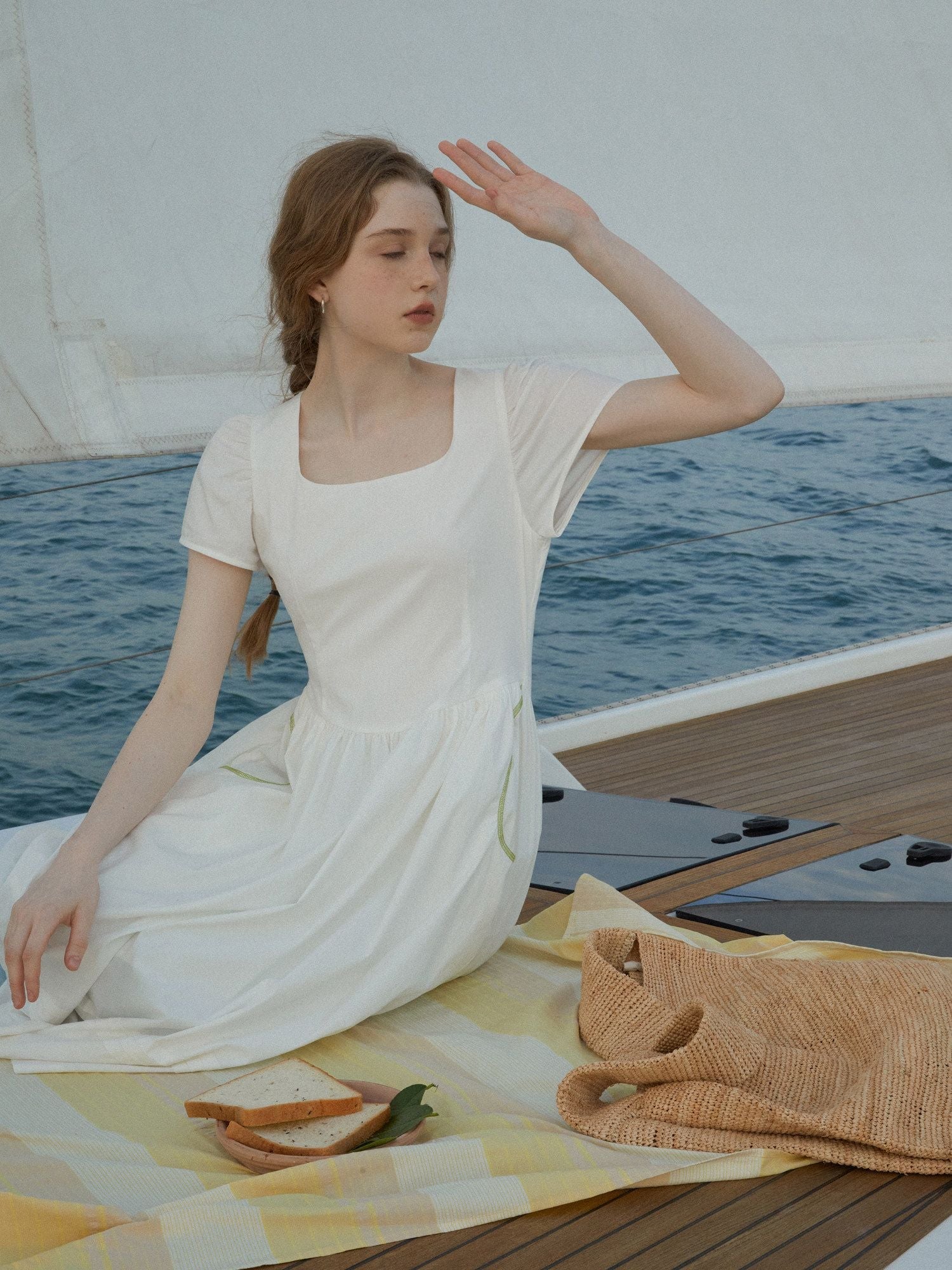 Square Neck Midi Dress - Image 5