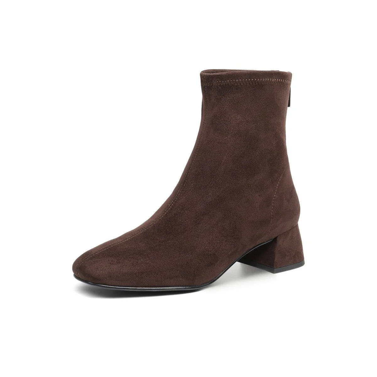 Square-Toe Ankle Boots