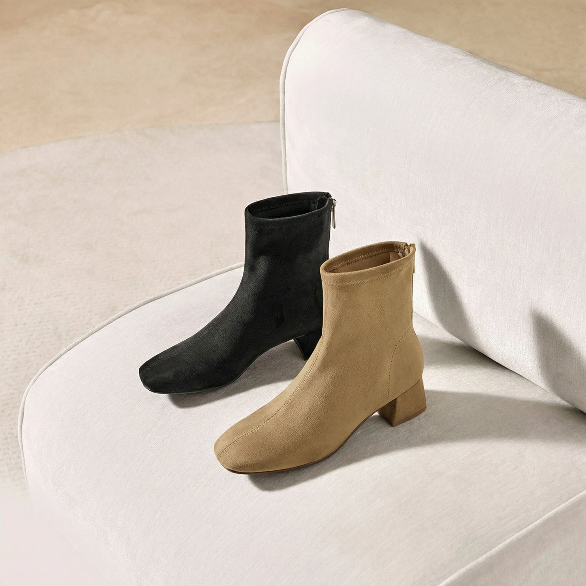 Square-Toe Ankle Boots - Image 5