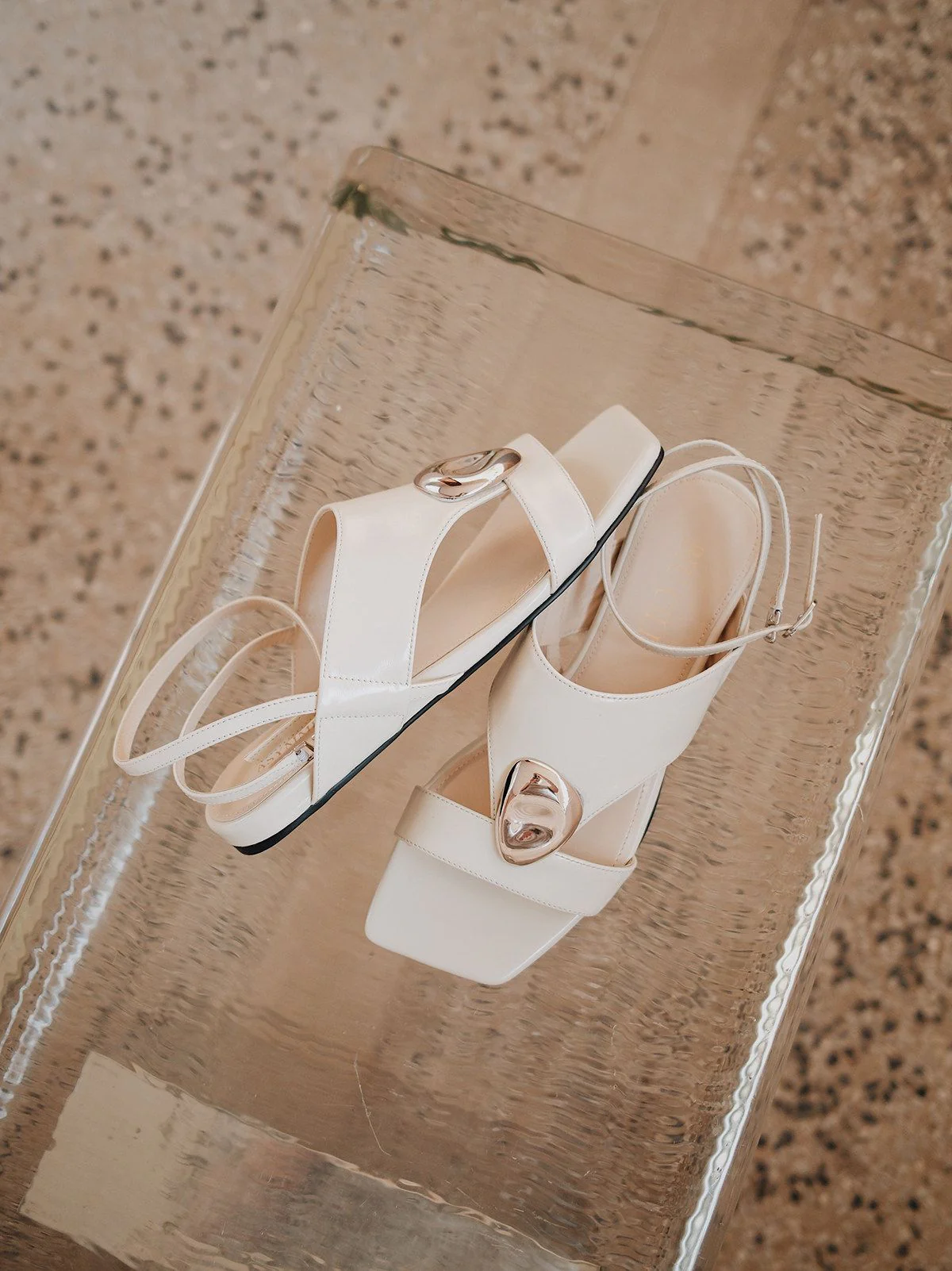Square-Toe Buckle Sandals - Image 4
