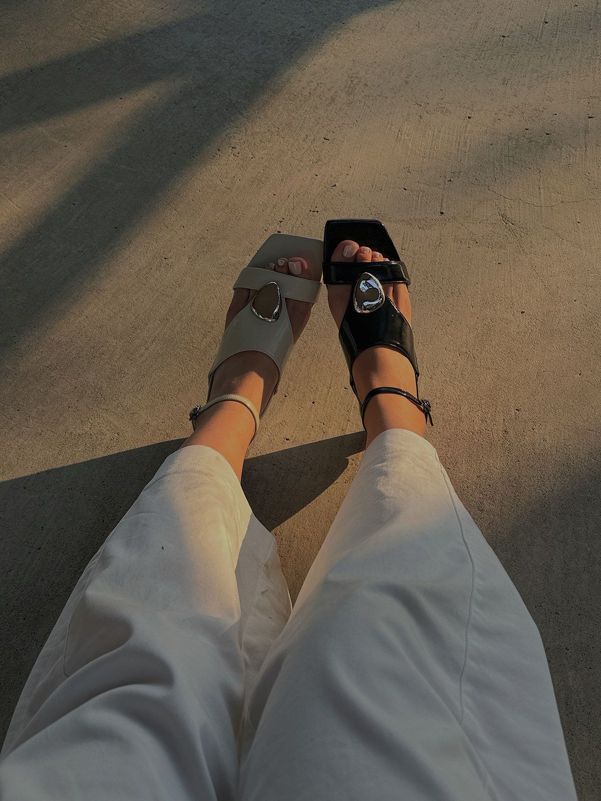 Square-Toe Buckle Sandals - Image 5