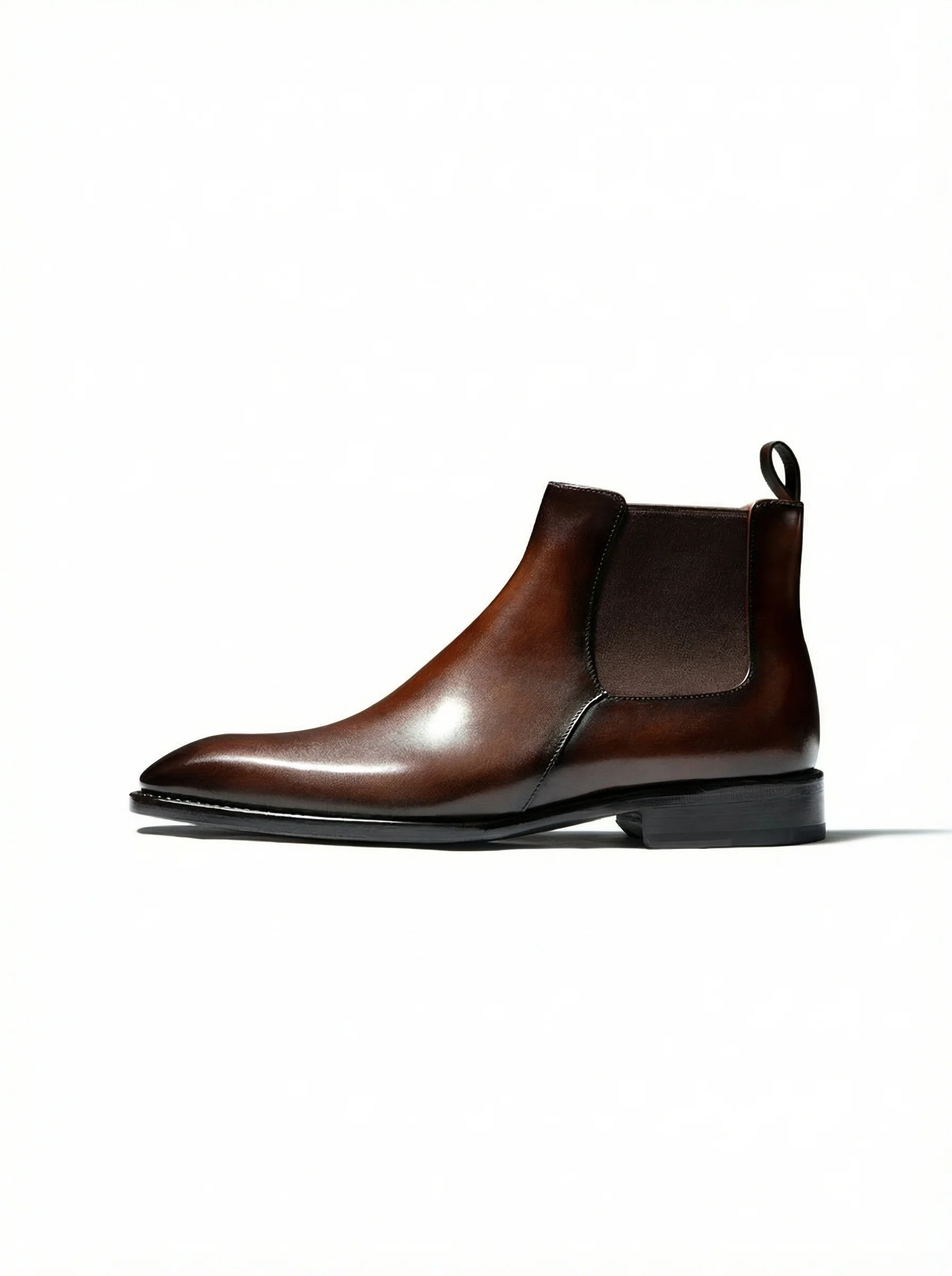 Square-Toe Chelsea Boots
