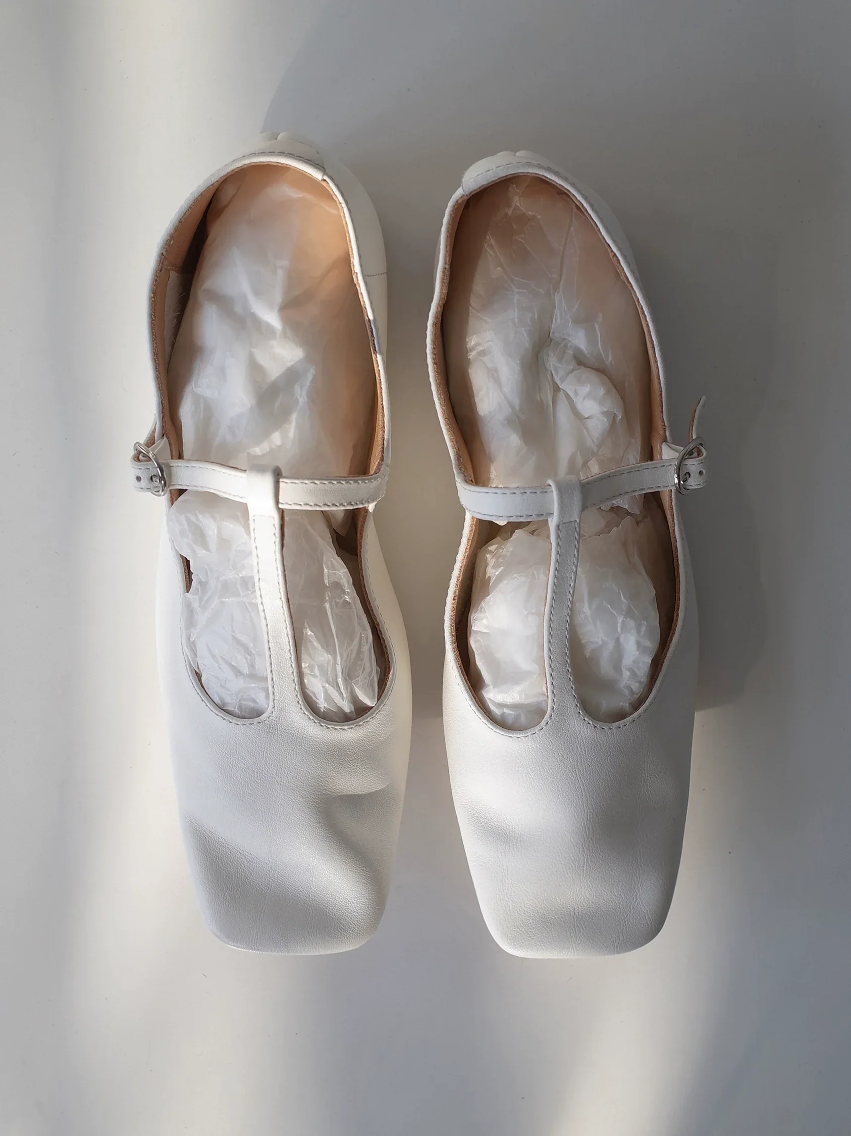 Square Toe Mary Jane Flats