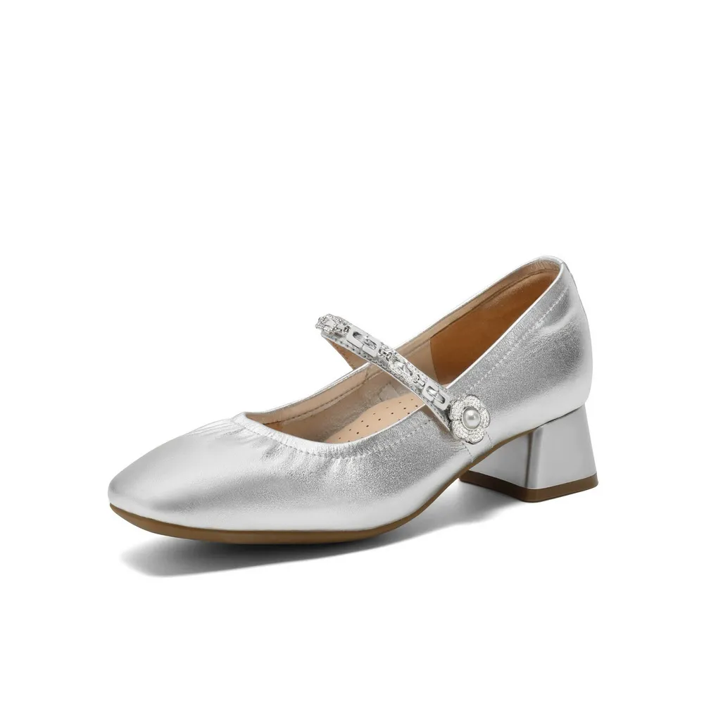 Square Toe Mary Jane Pump