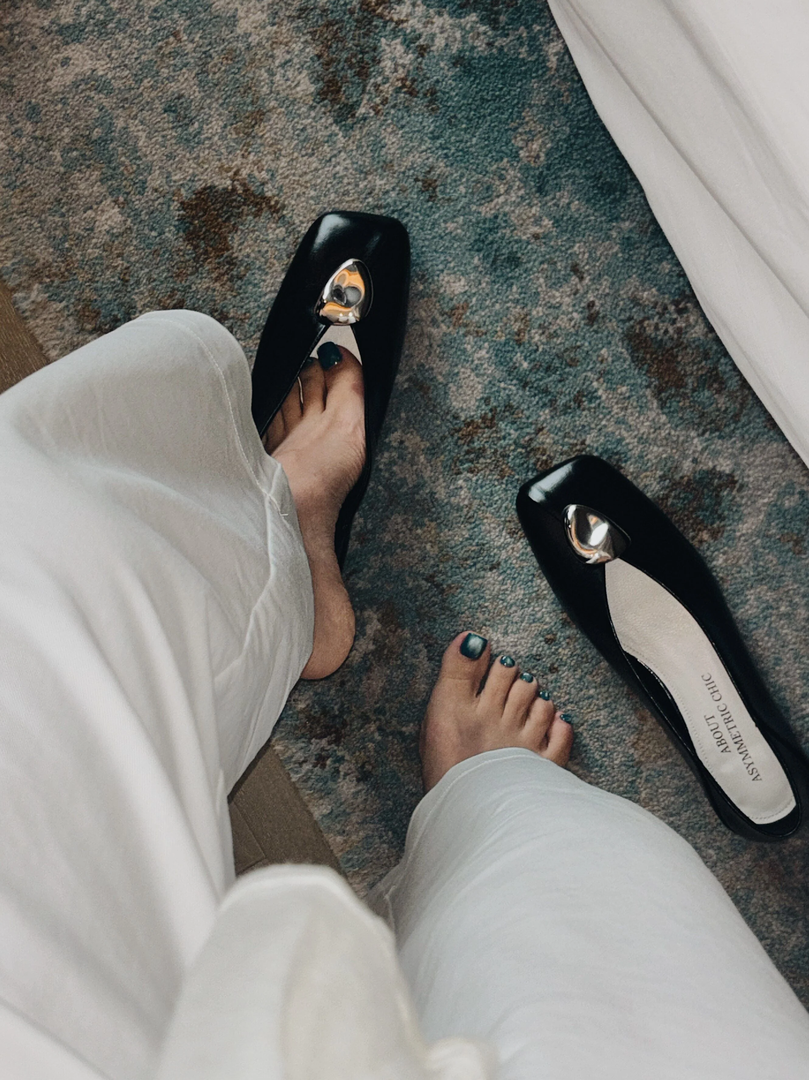Square-Toe Metal Flats - Image 4