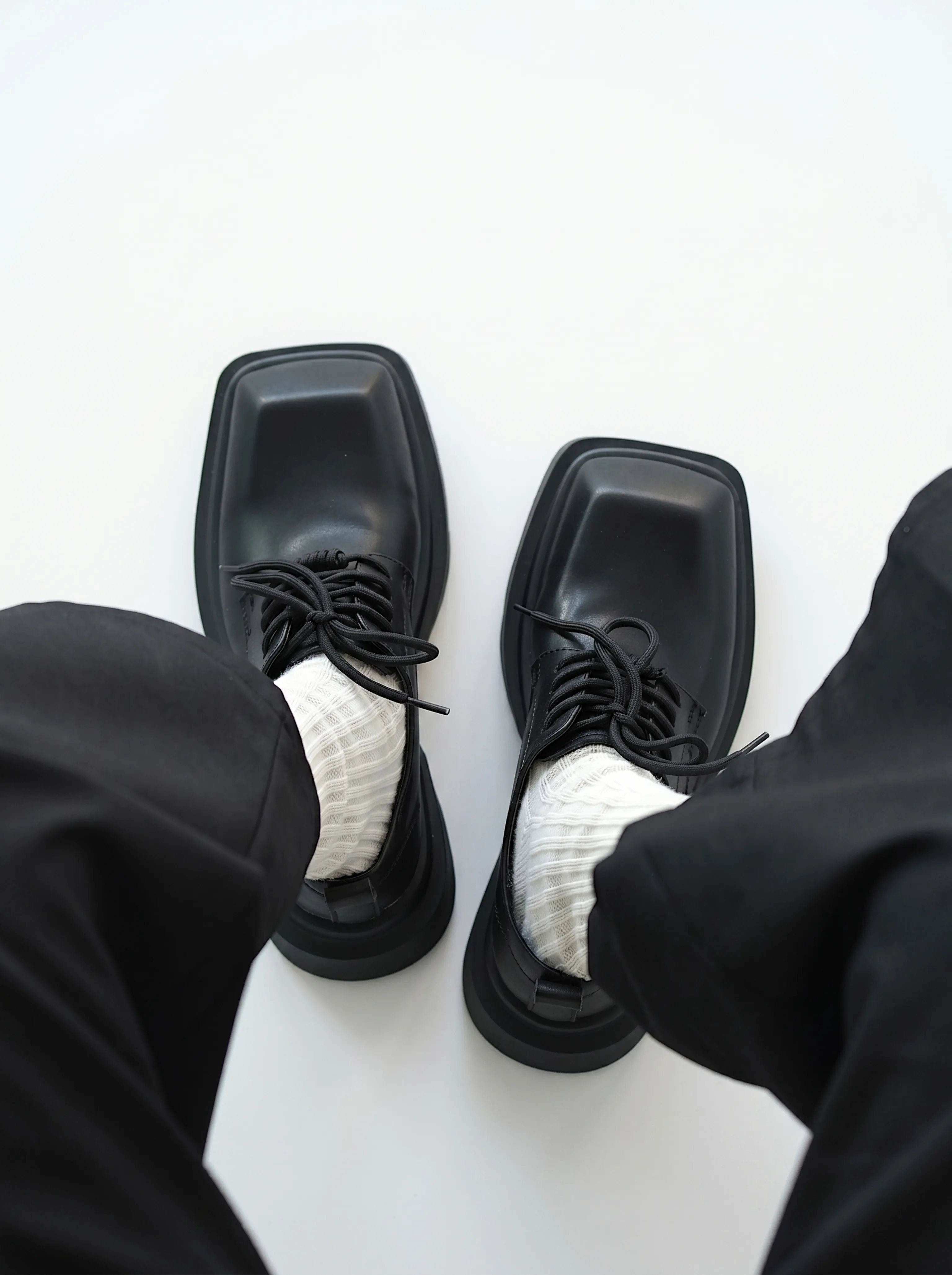 Square-Toe Platform Derbies - Image 2