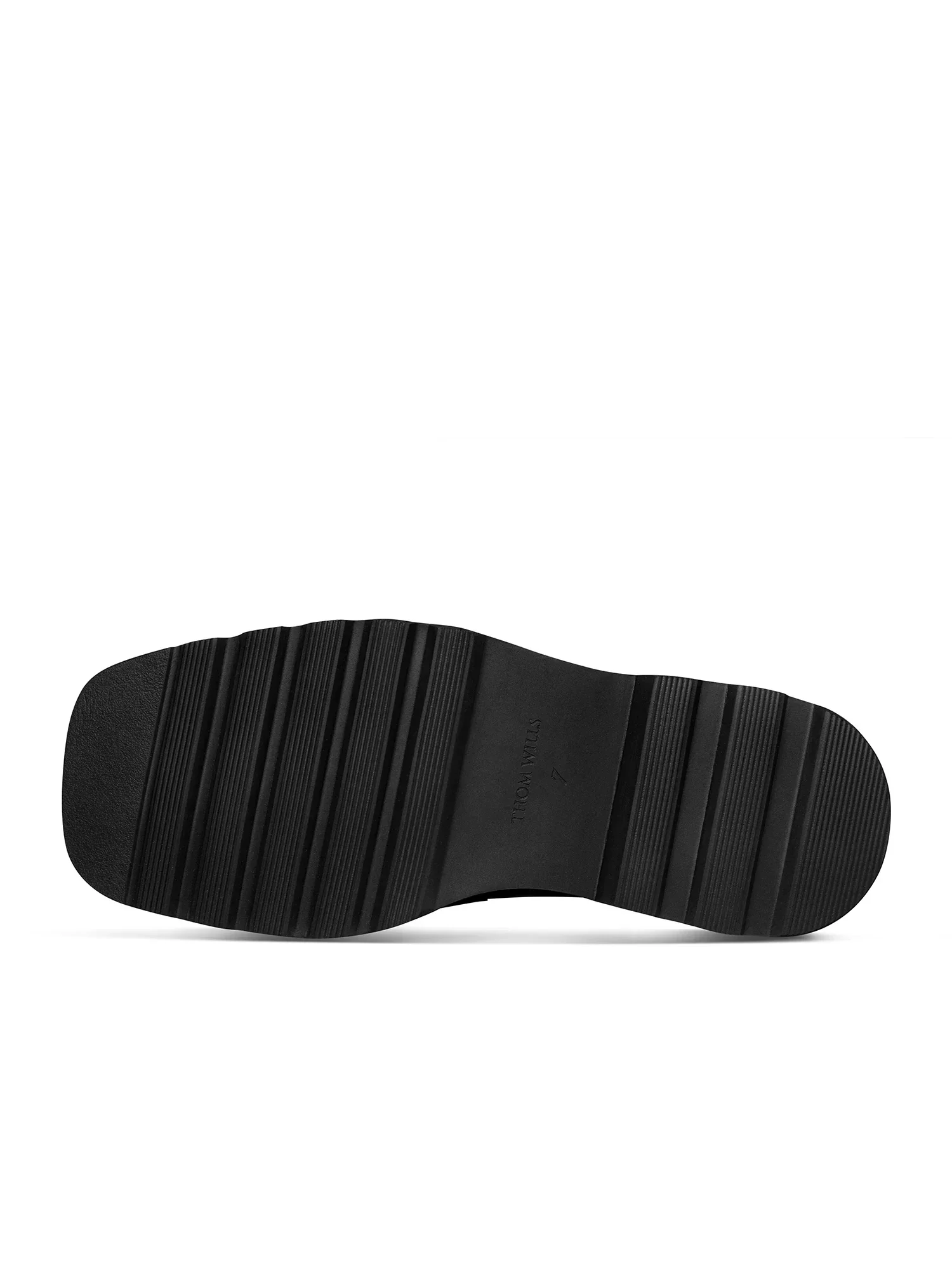 Square-Toe Platform Penny Loafers - Image 3
