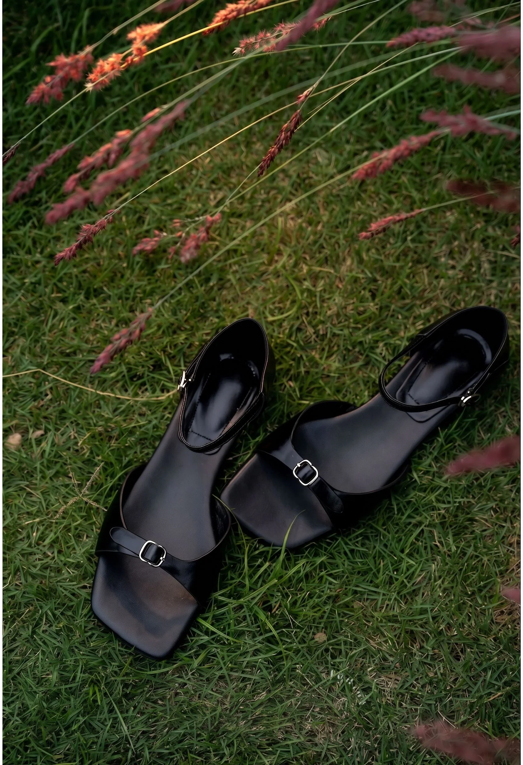 Square-Toe Slingbacks
