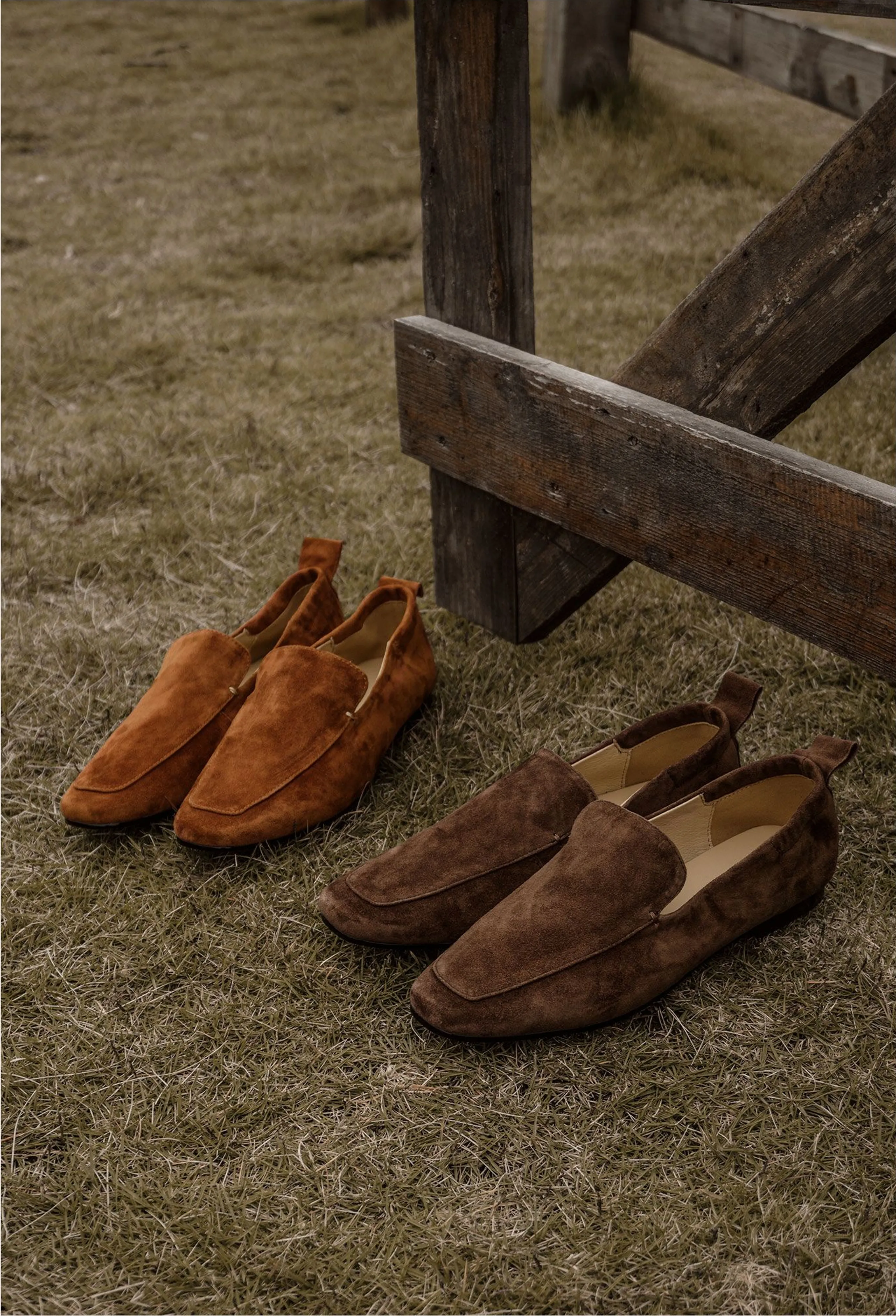 Square-Toe Suede Loafers - Image 2