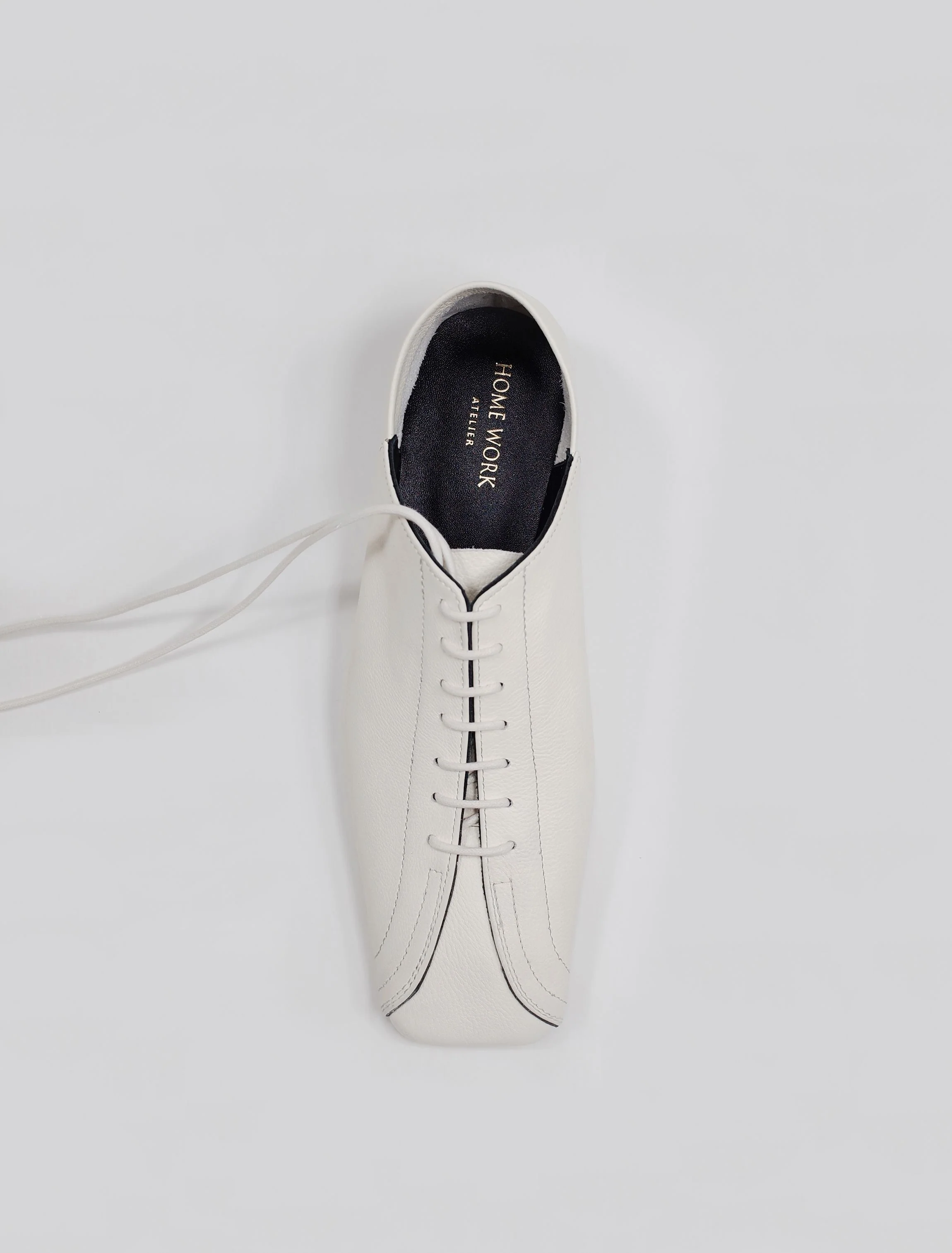 Square-Toe Two-Way Lace-Up Flats - Image 3