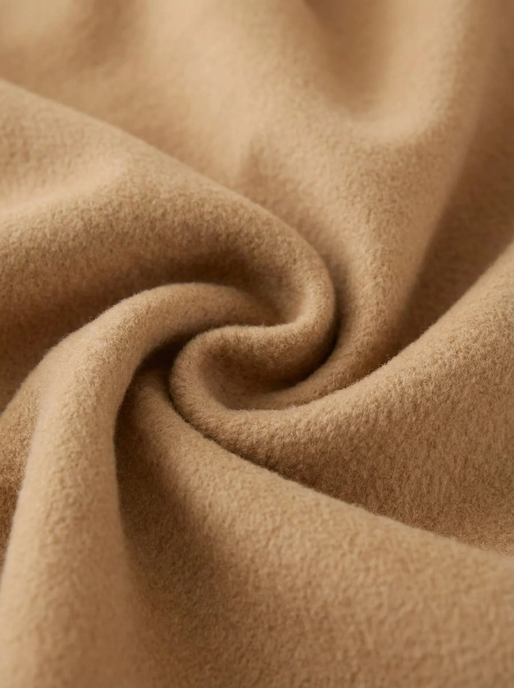 Stand Collar Cashmere Blend Coat - Image 7