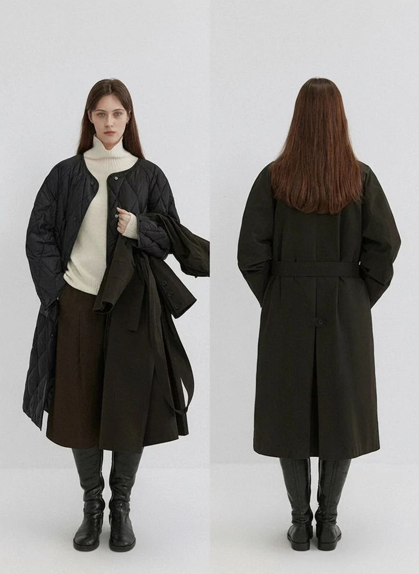 Stand-Collar Down Coat
