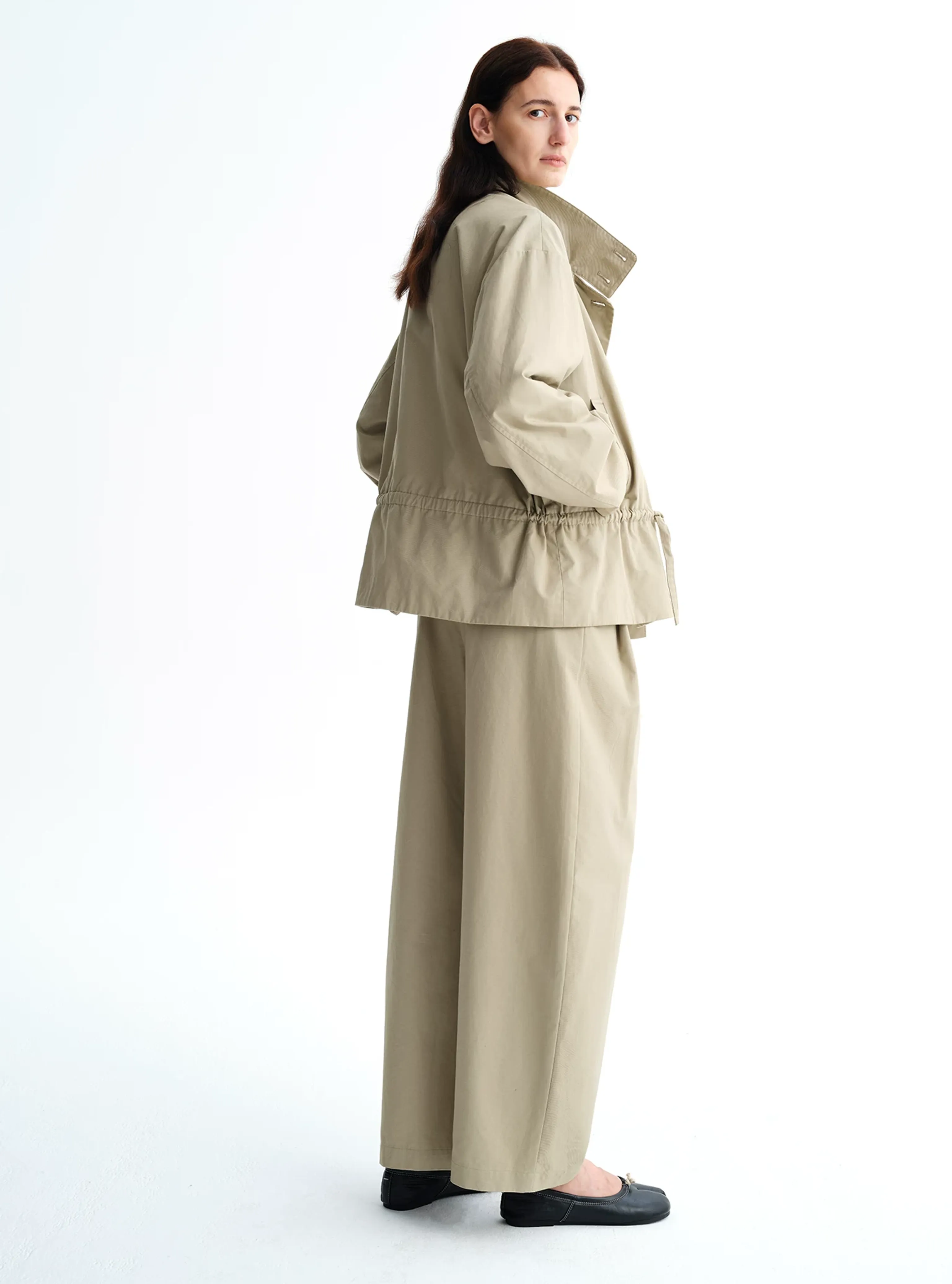 Stand-Collar Drawstring Jacket - Image 5