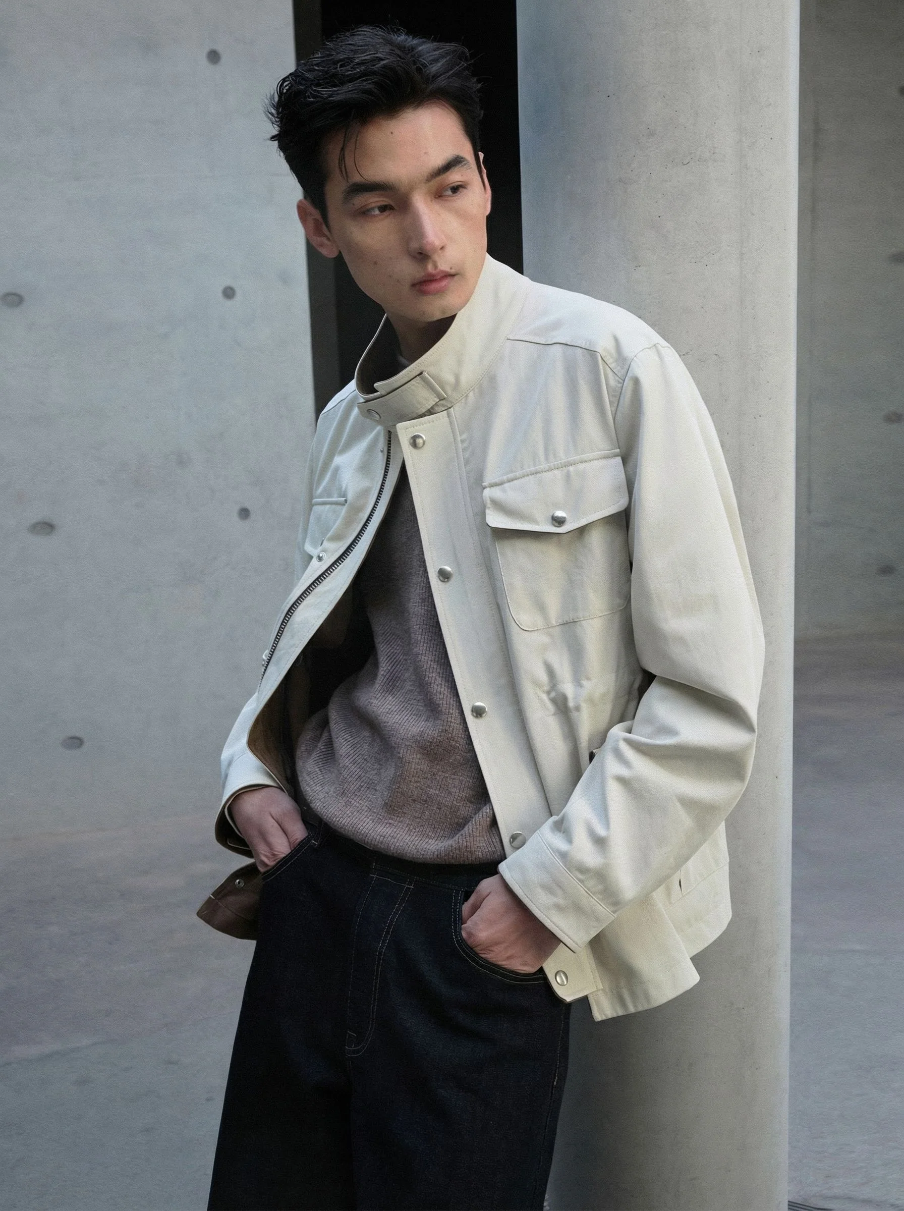 Stand Collar Field Jacket
