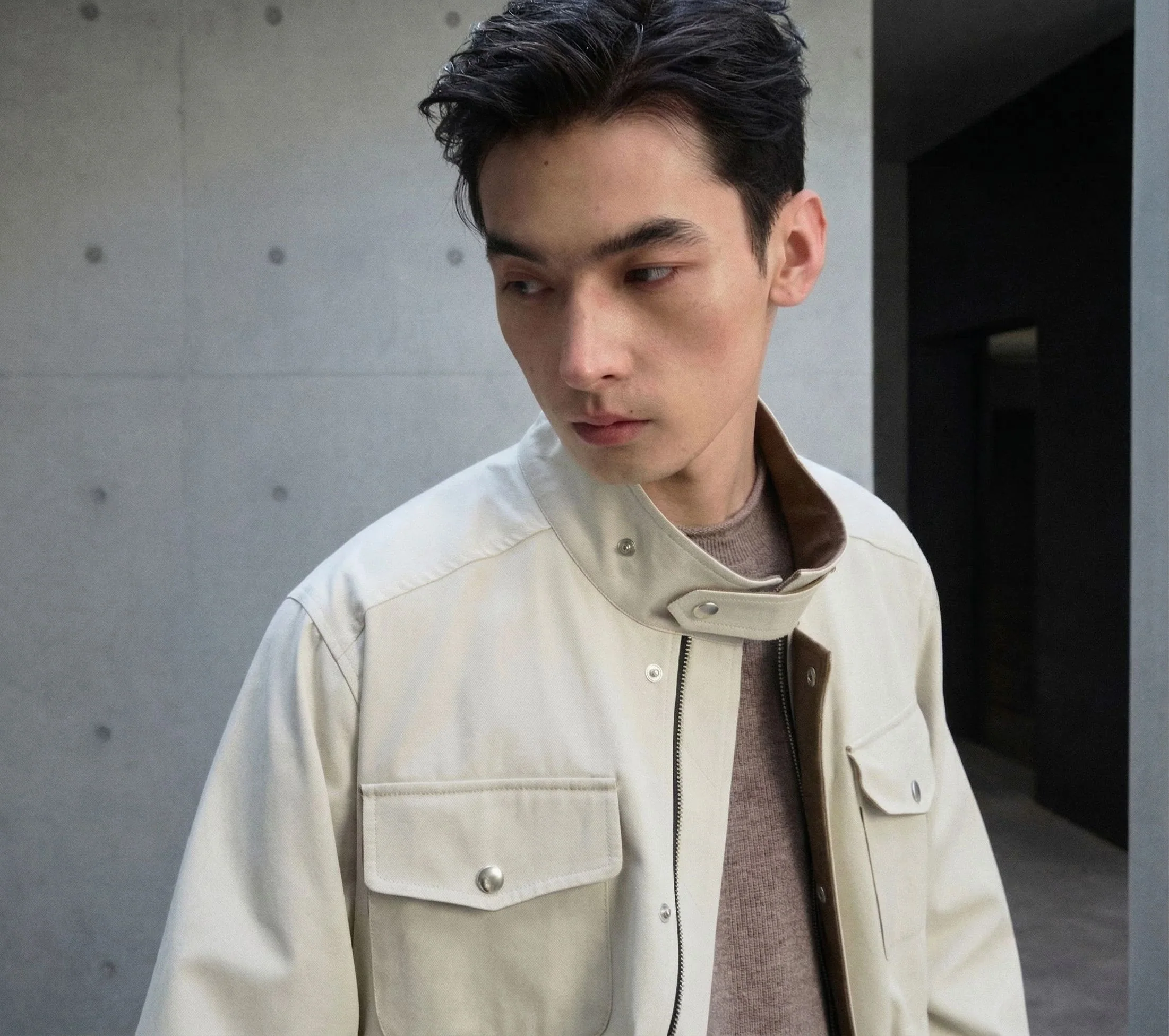 Stand Collar Field Jacket - Image 3