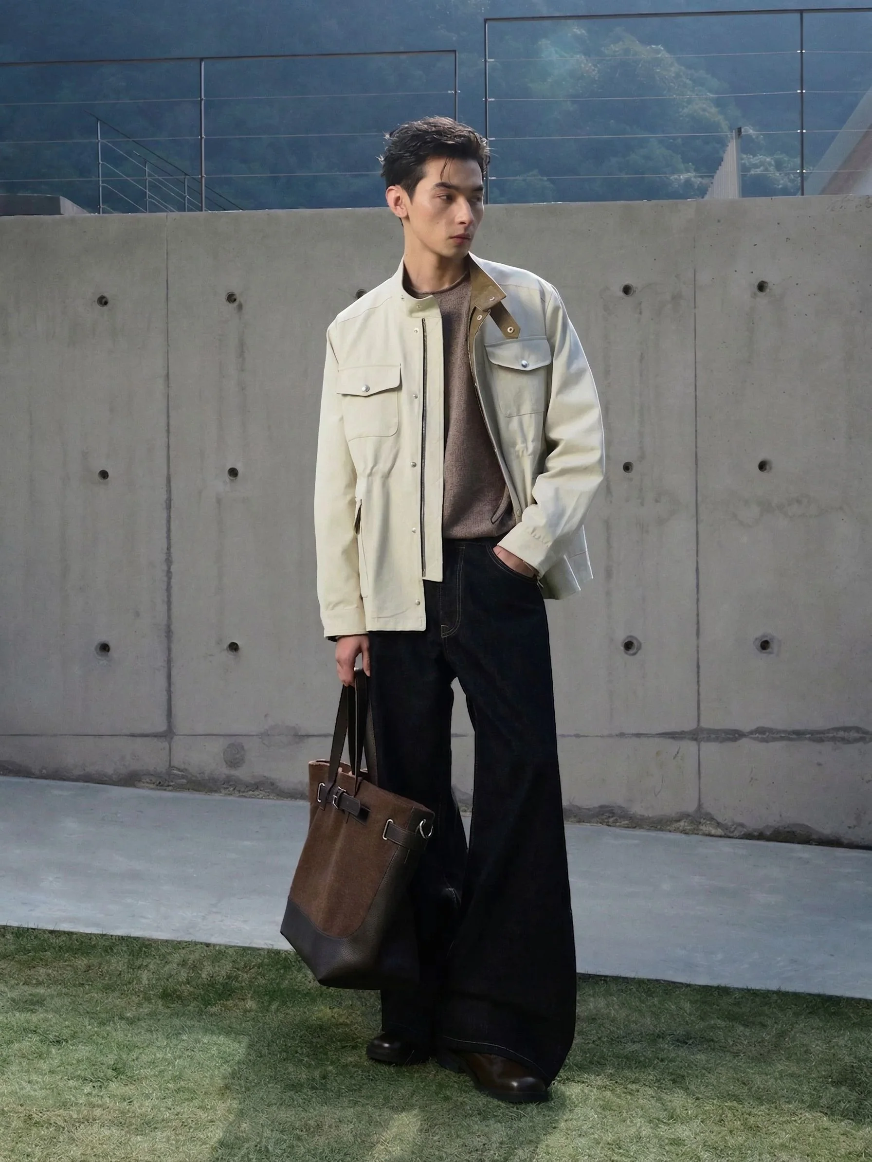 Stand Collar Field Jacket - Image 5