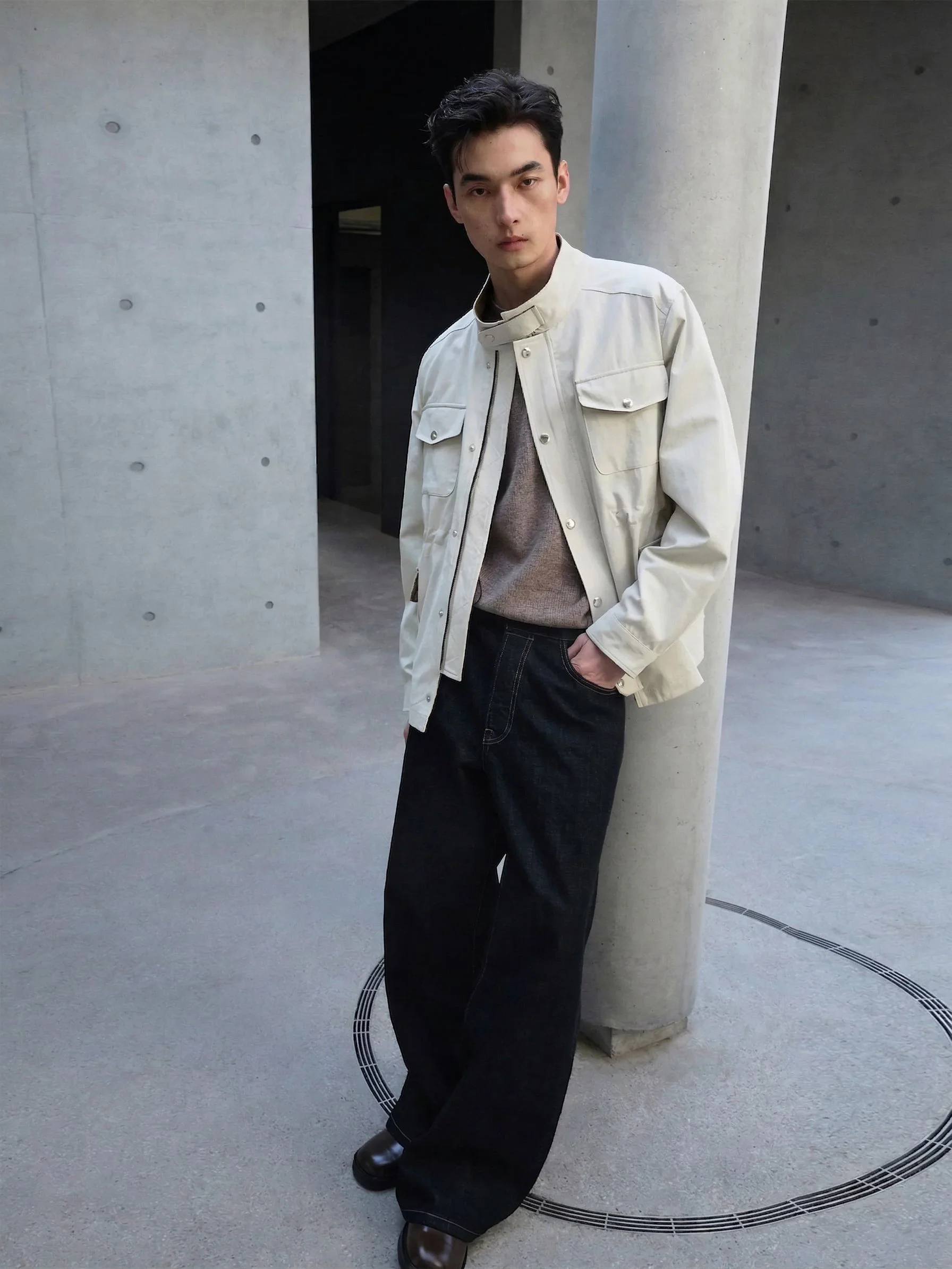 Stand Collar Field Jacket - Image 6
