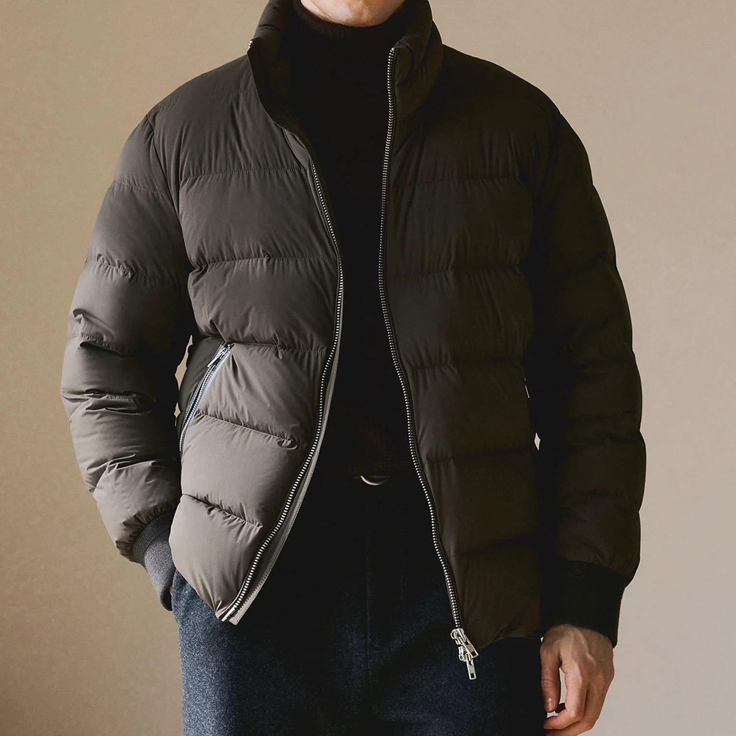 Stand Collar Goose Down Puffer - Image 5