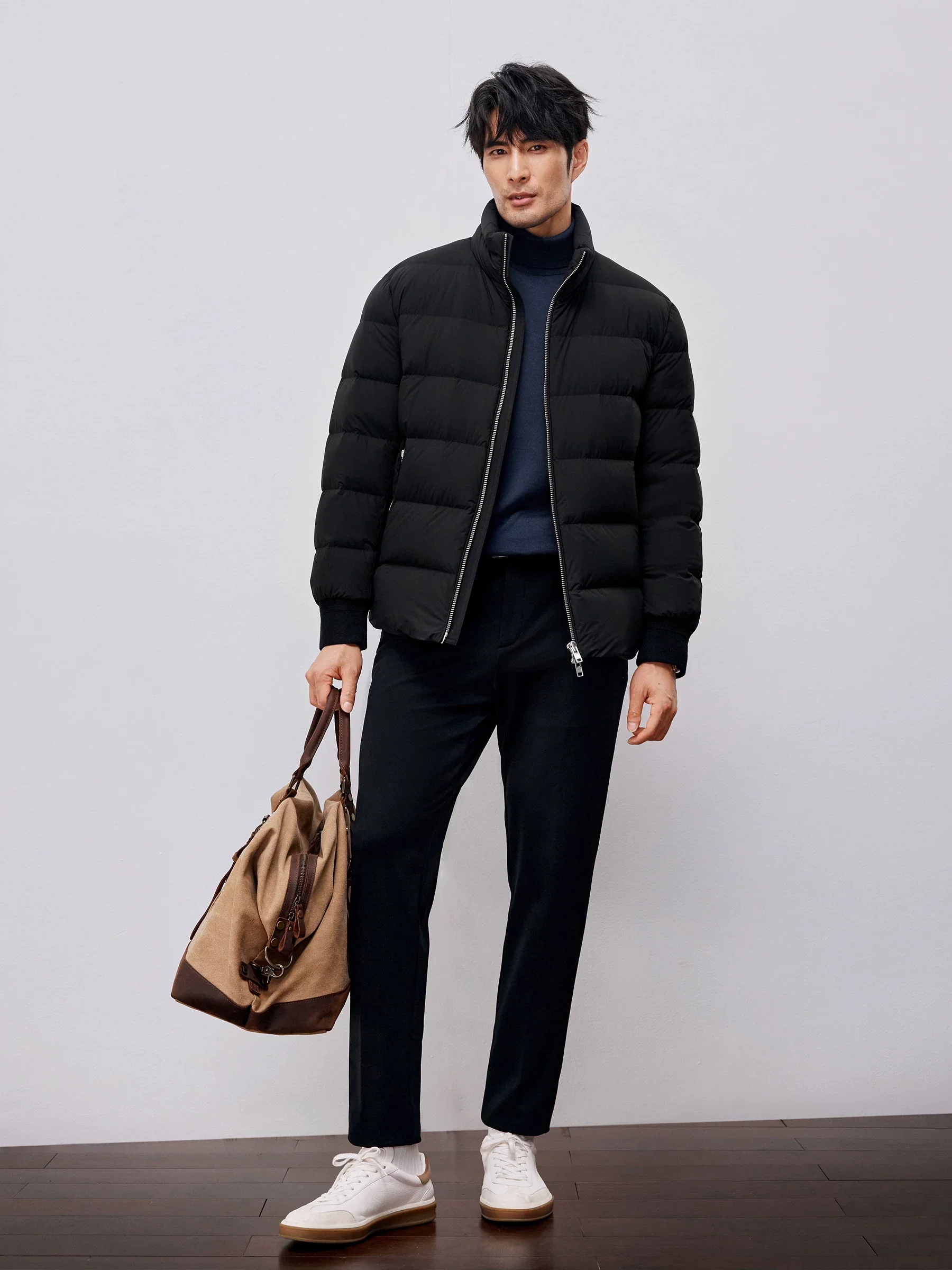 Stand-Collar Goose Down Puffer Jacket - Image 4