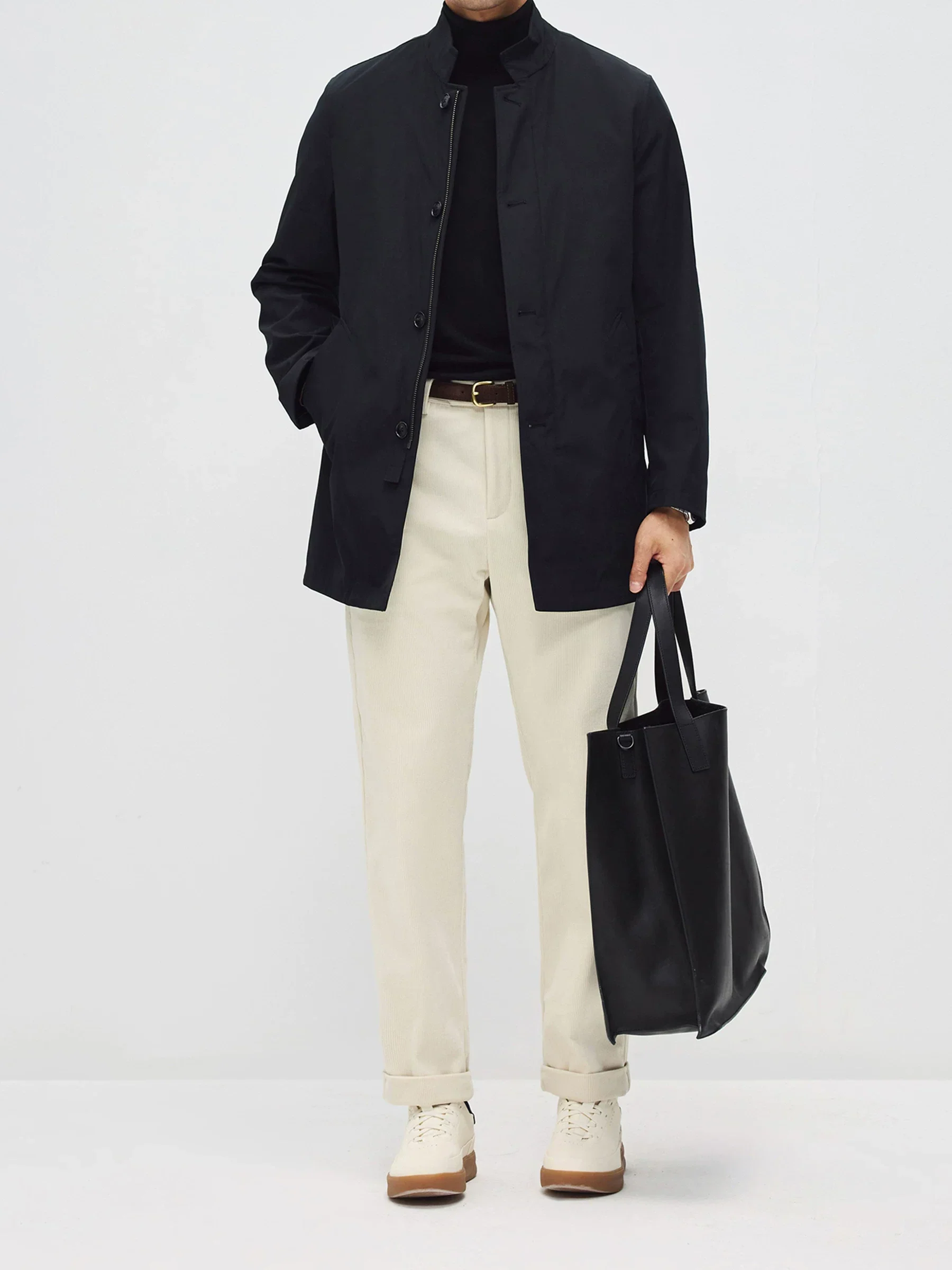 Stand Collar Insulated Coat - Image 3