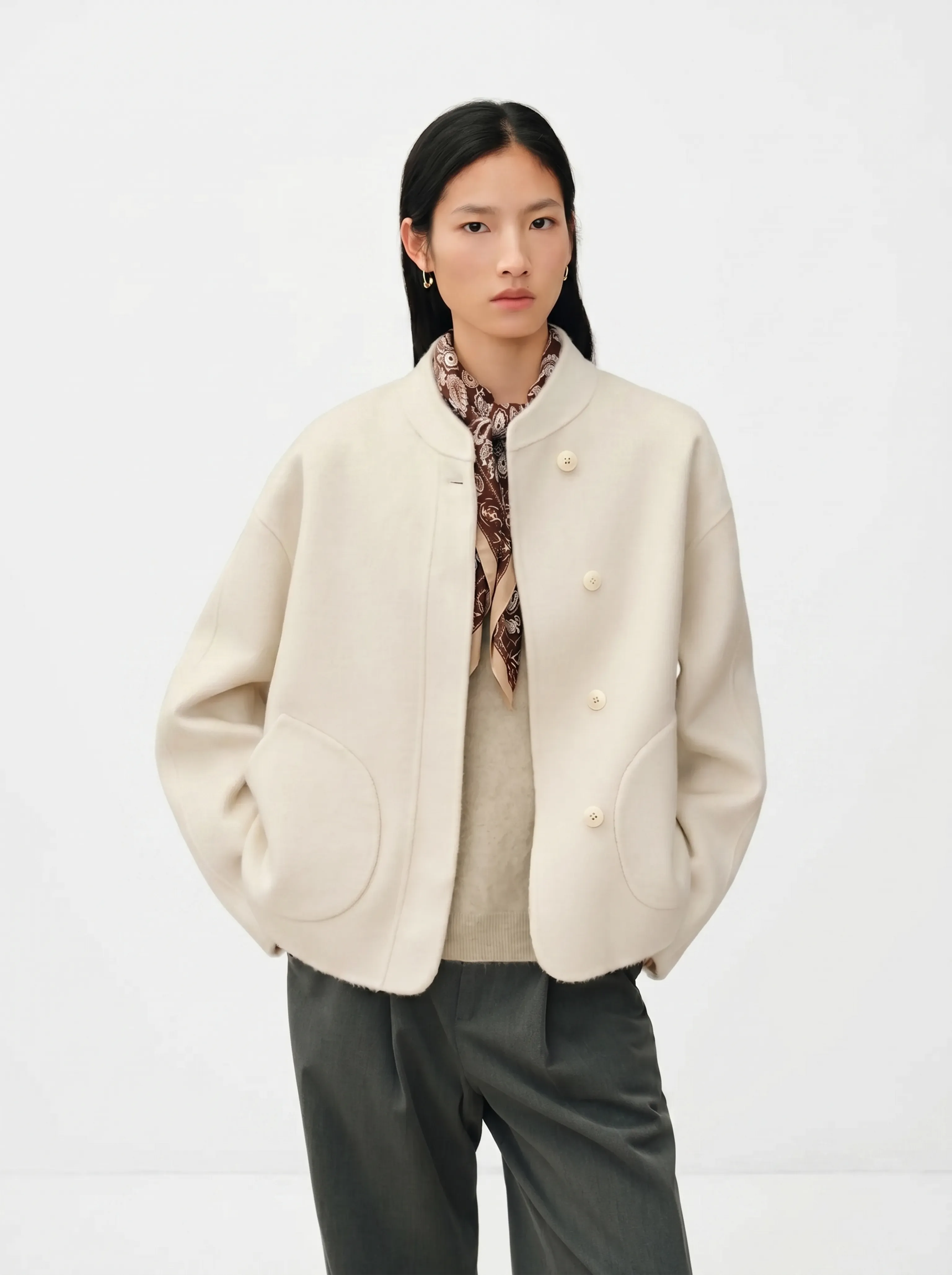 Stand-Collar Jacket