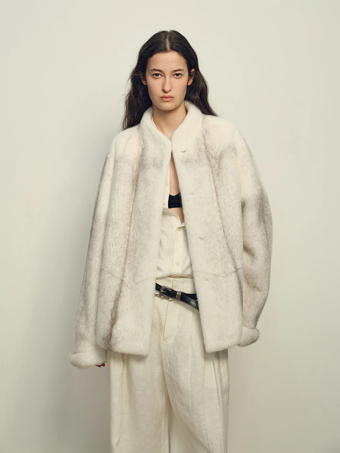 Stand-Collar Mink Jacket - Image 2