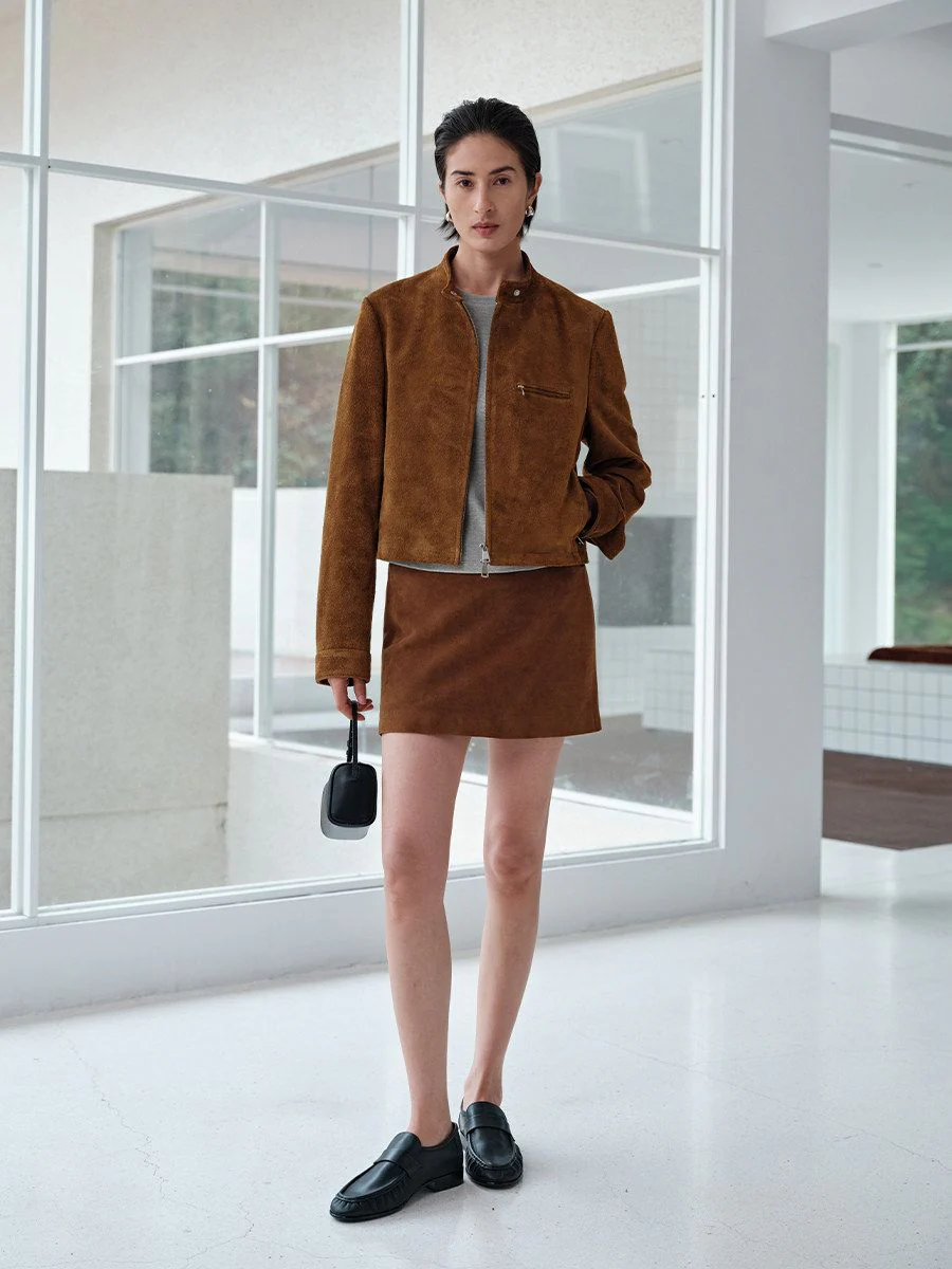 Stand-Collar Moto Jacket - Image 2