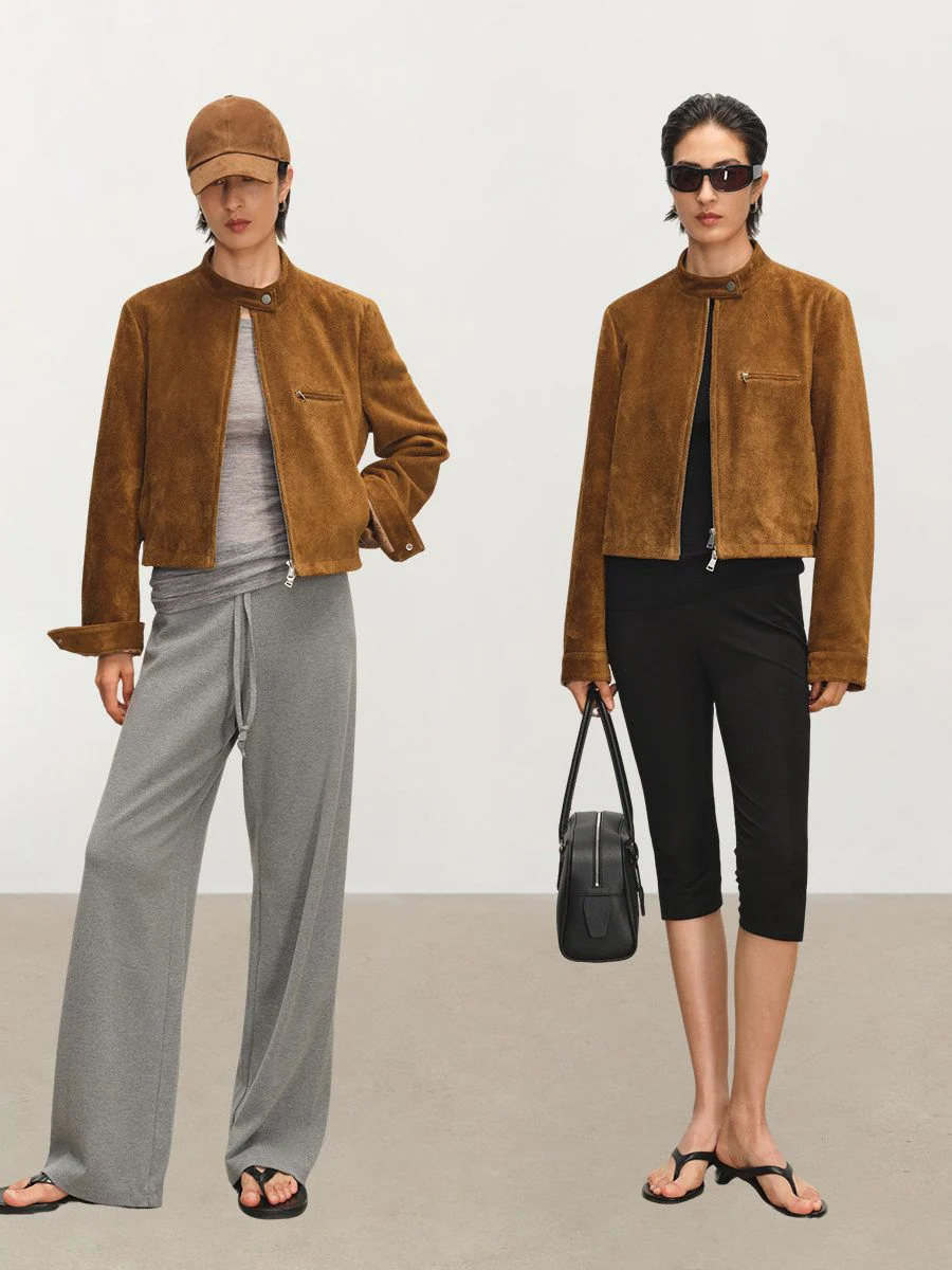 Stand-Collar Moto Jacket - Image 4