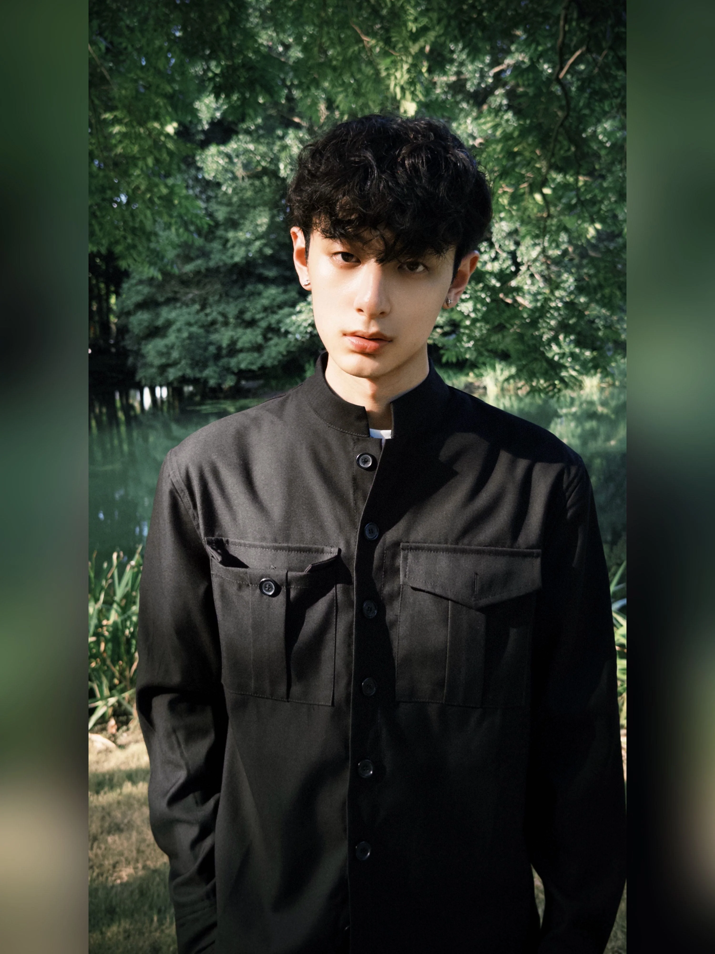 Stand Collar Overshirt
