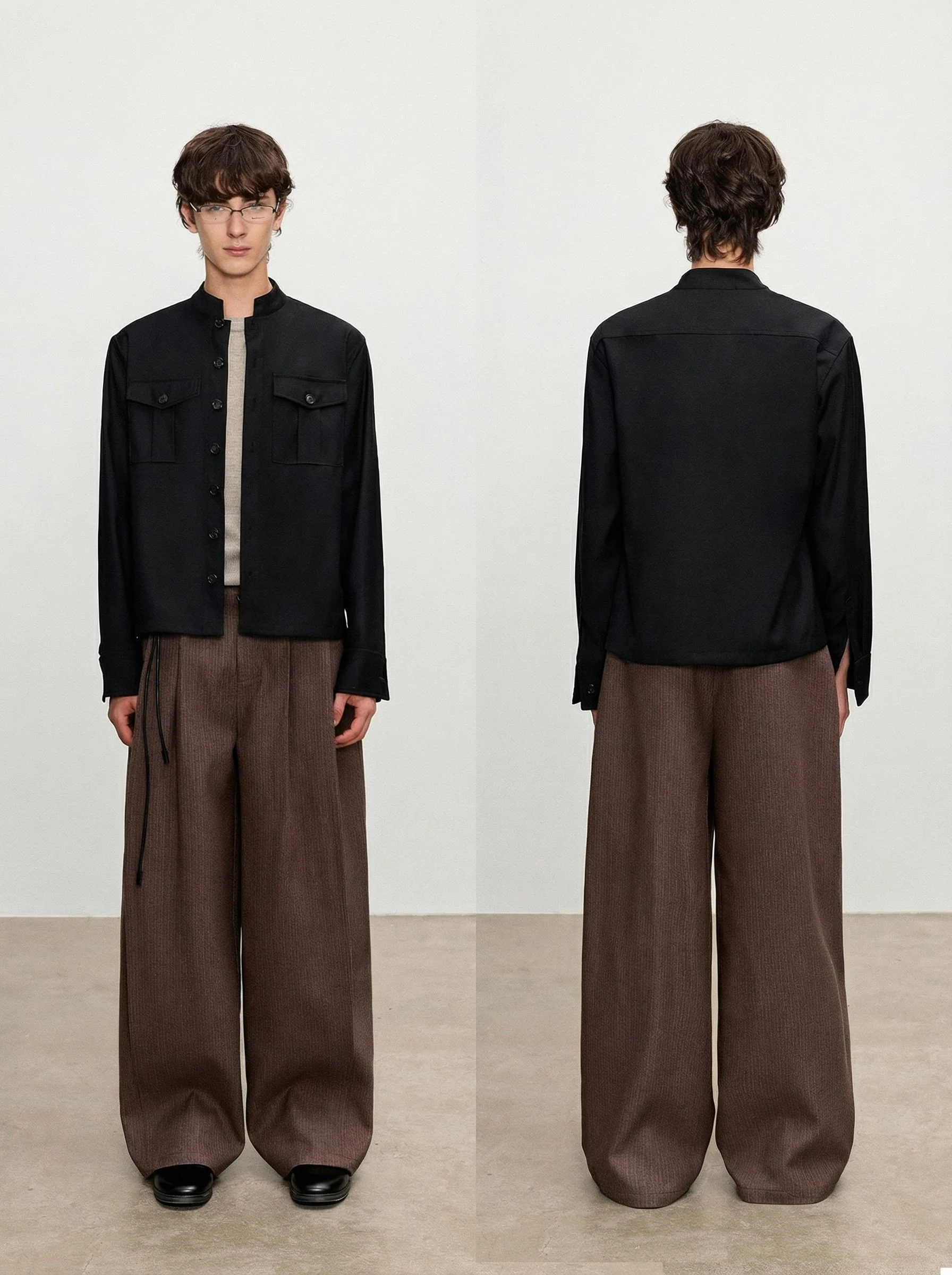 Stand Collar Overshirt - Image 5