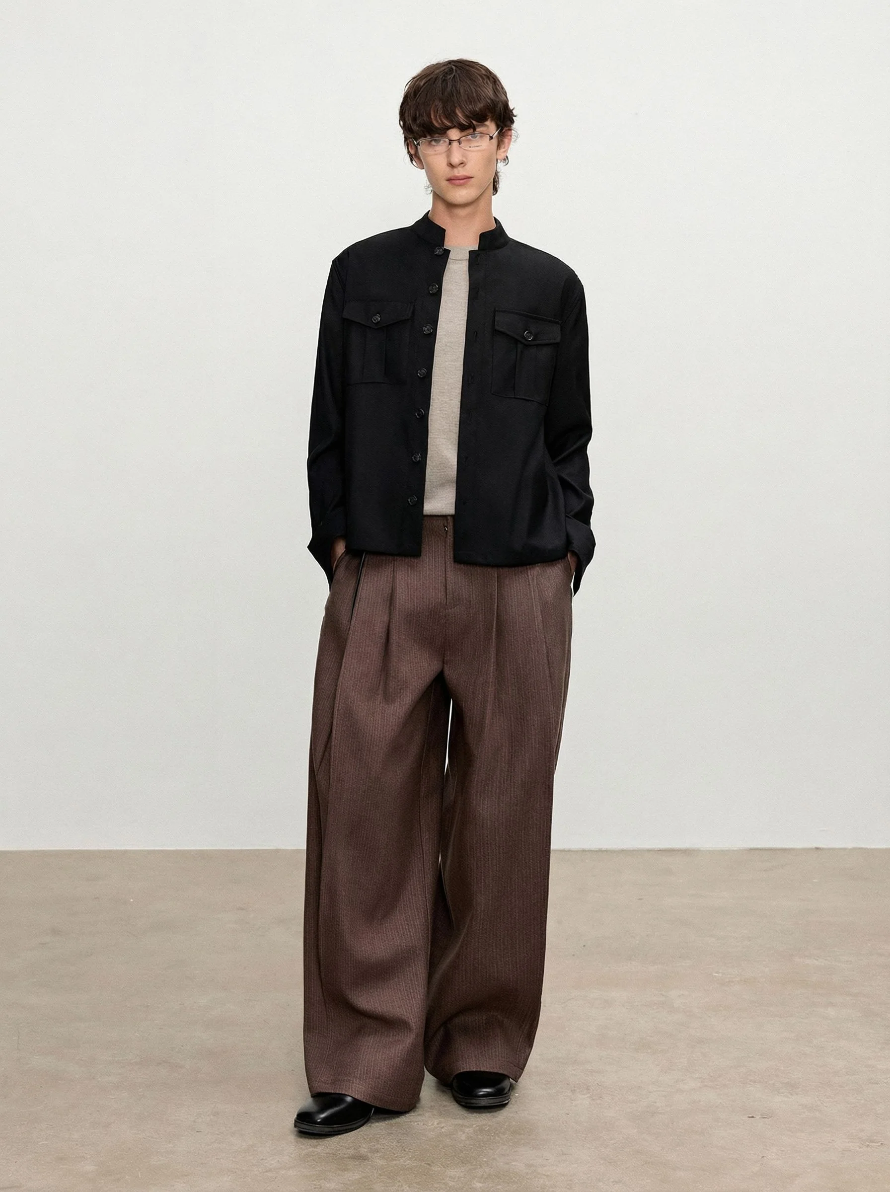 Stand Collar Overshirt - Image 6