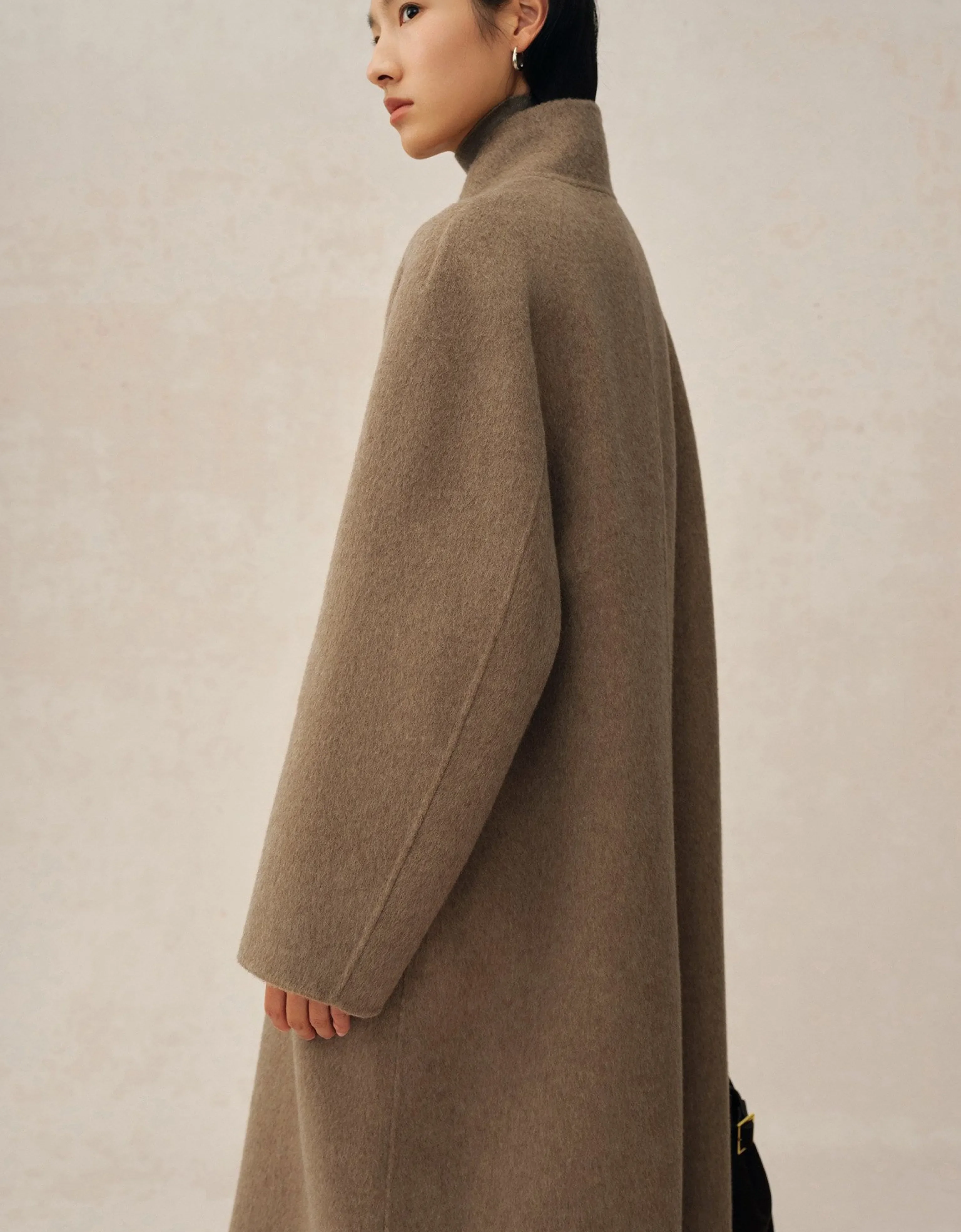 Stand-Collar Patch-Pocket Coat - Image 5