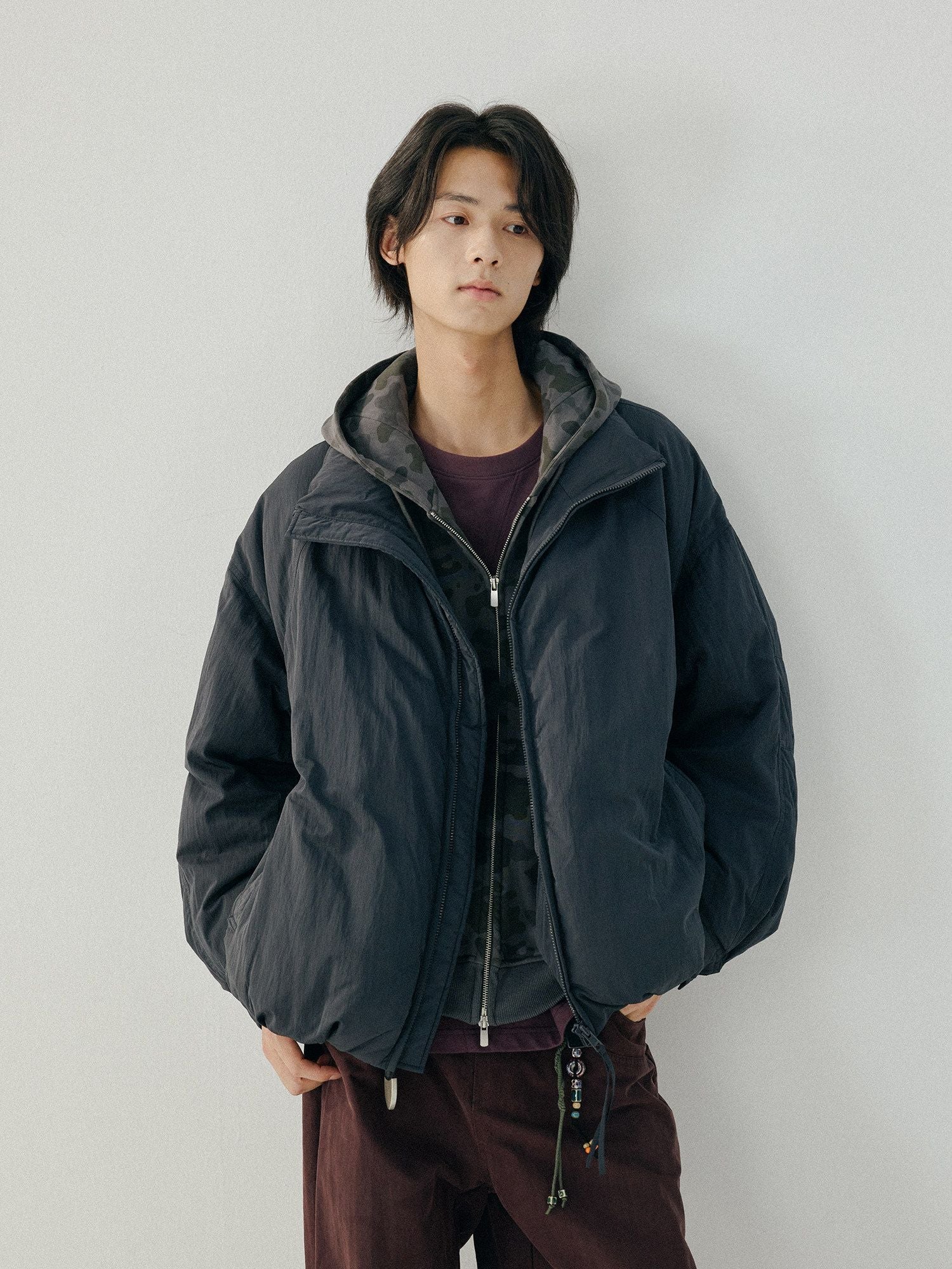Stand Collar Puffer Jacket - Image 2