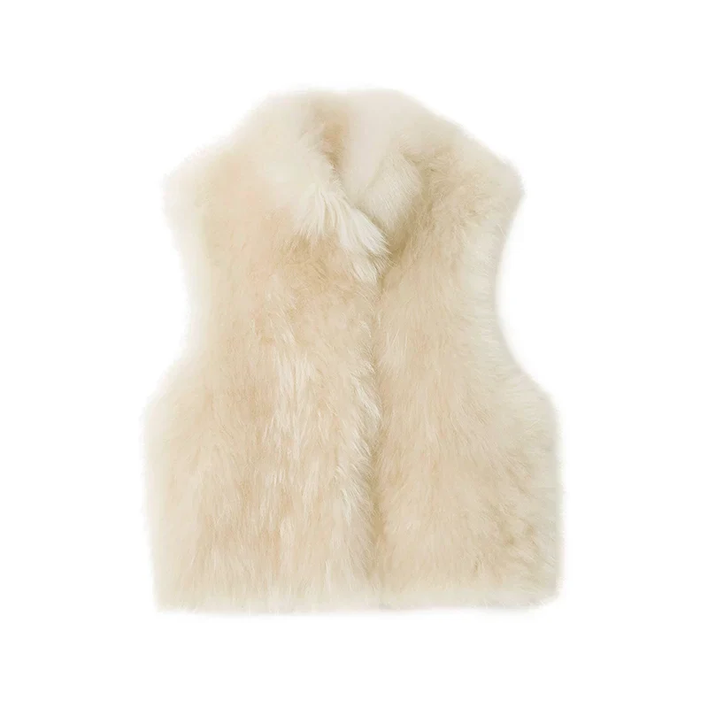 Stand-Collar Shearling Vest - Image 5