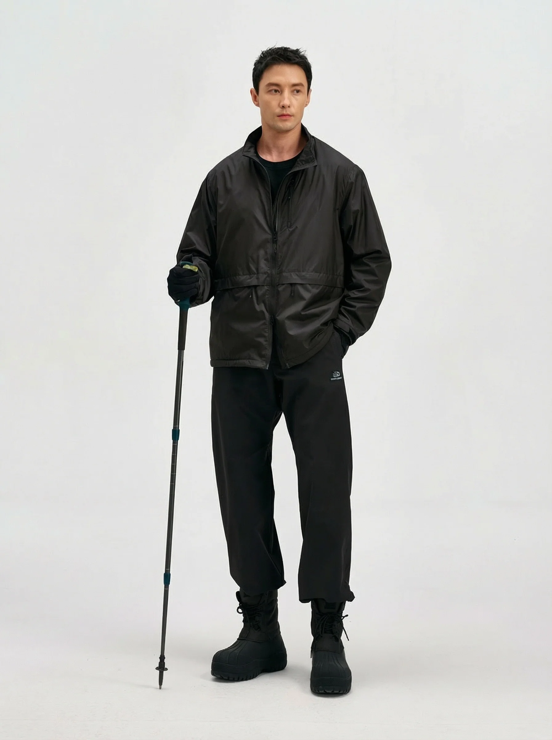 Stand Collar Shell Jacket