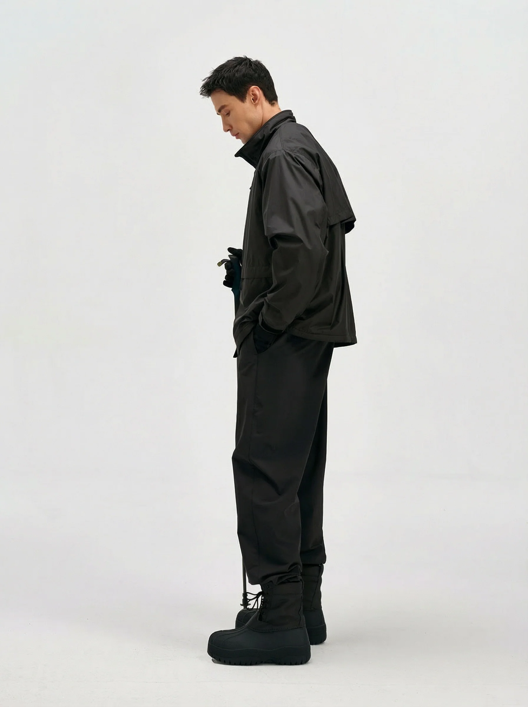 Stand Collar Shell Jacket - Image 2